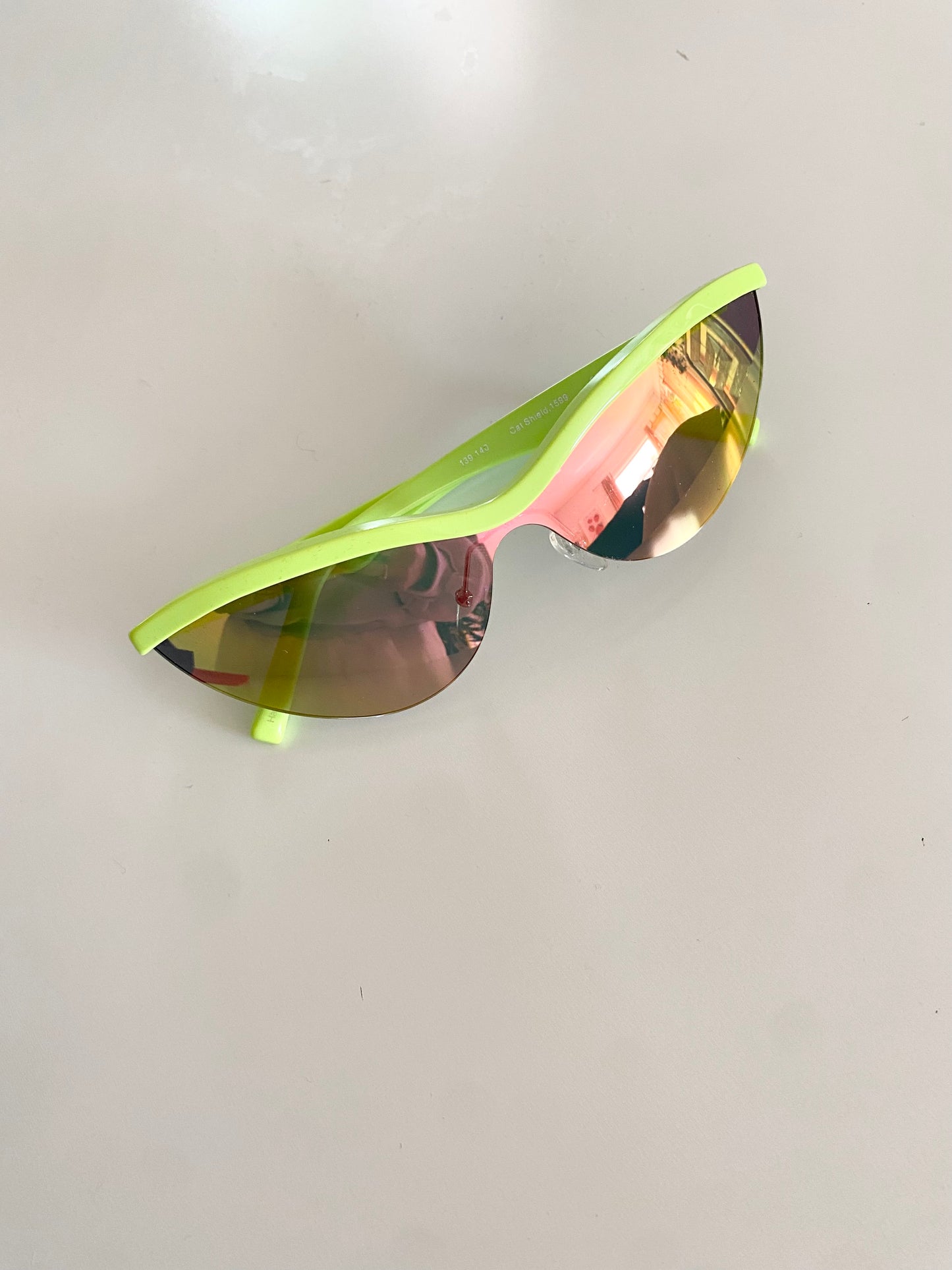 Stine Goya shield mirrored cat eye sunglasses