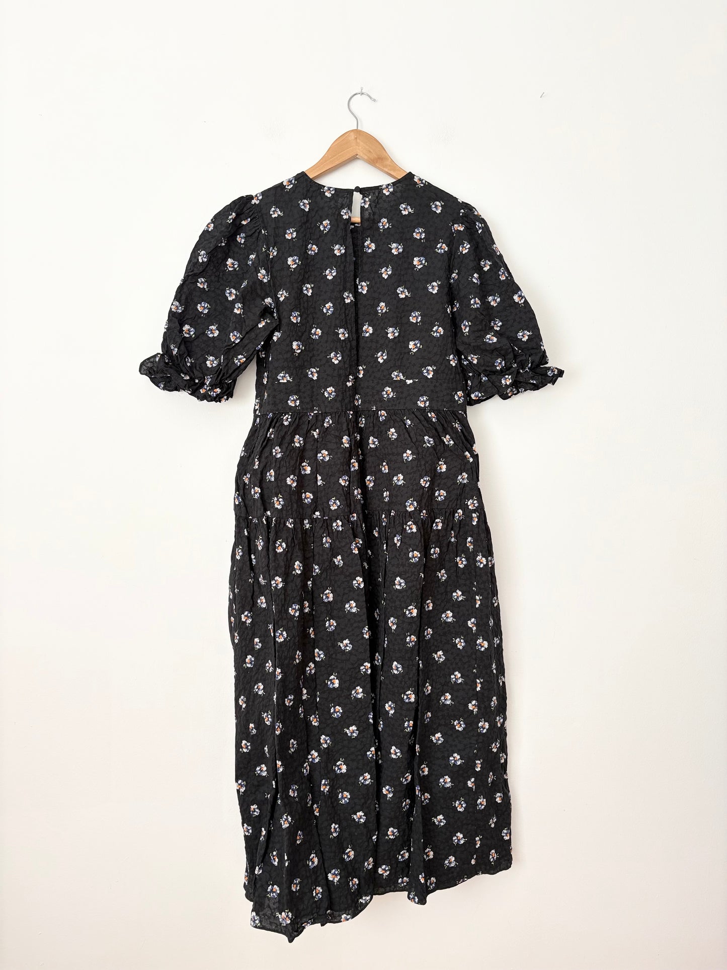 & Other stories floral puff sleeve midi dress Medium