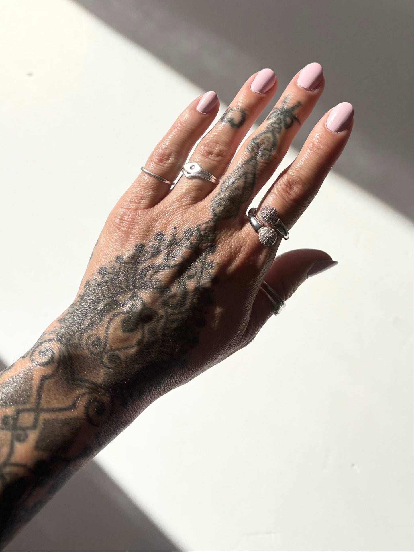 Noir NYC Dee silver pavé ring