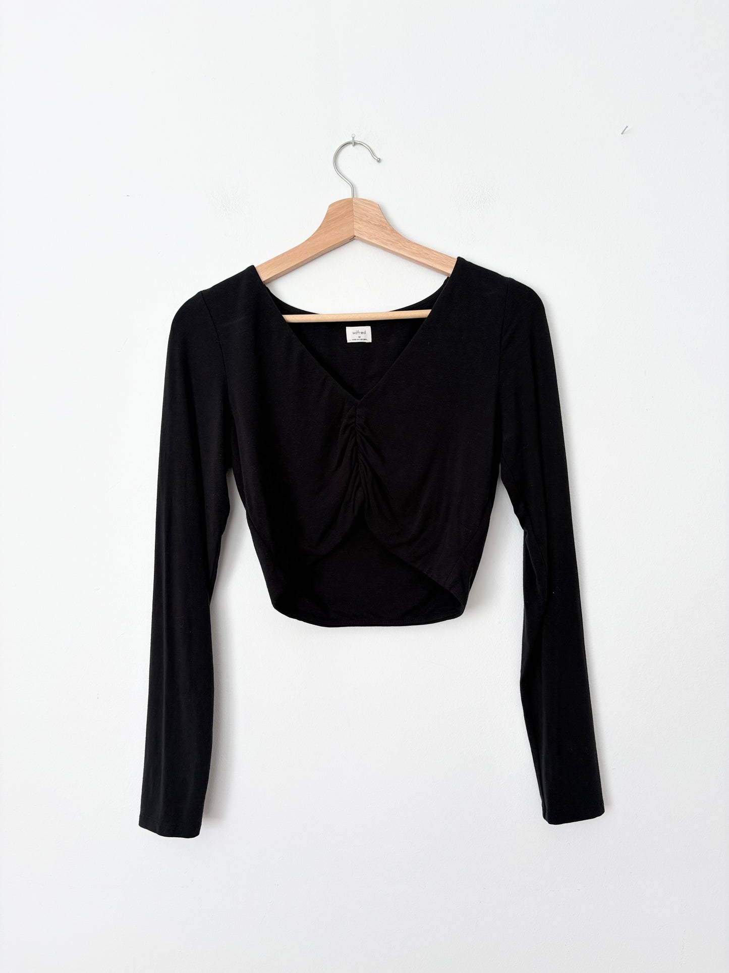 Wilfred crop long sleeve top Medium