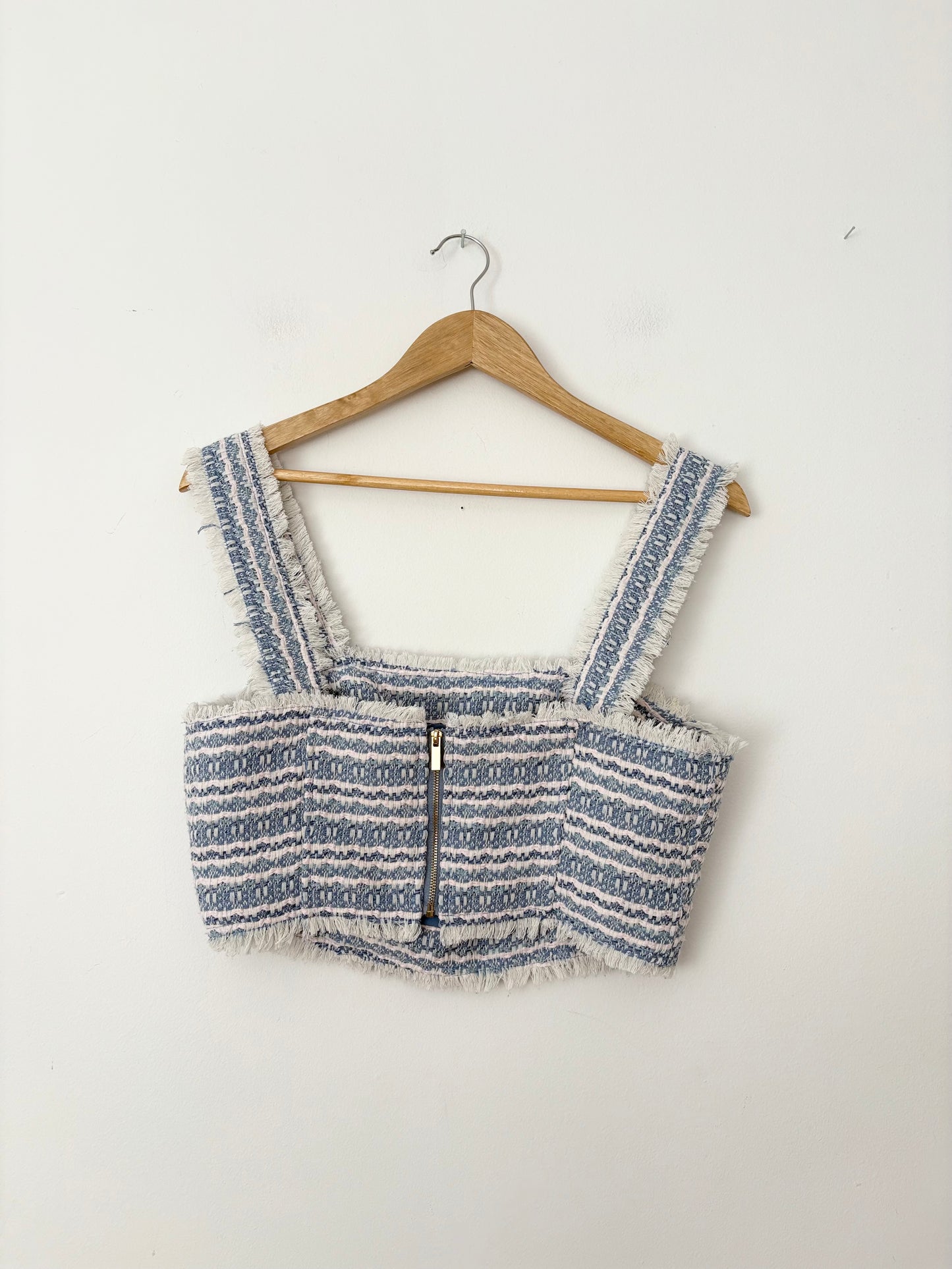 House of Harlow 1960 Tweed crop top Medium