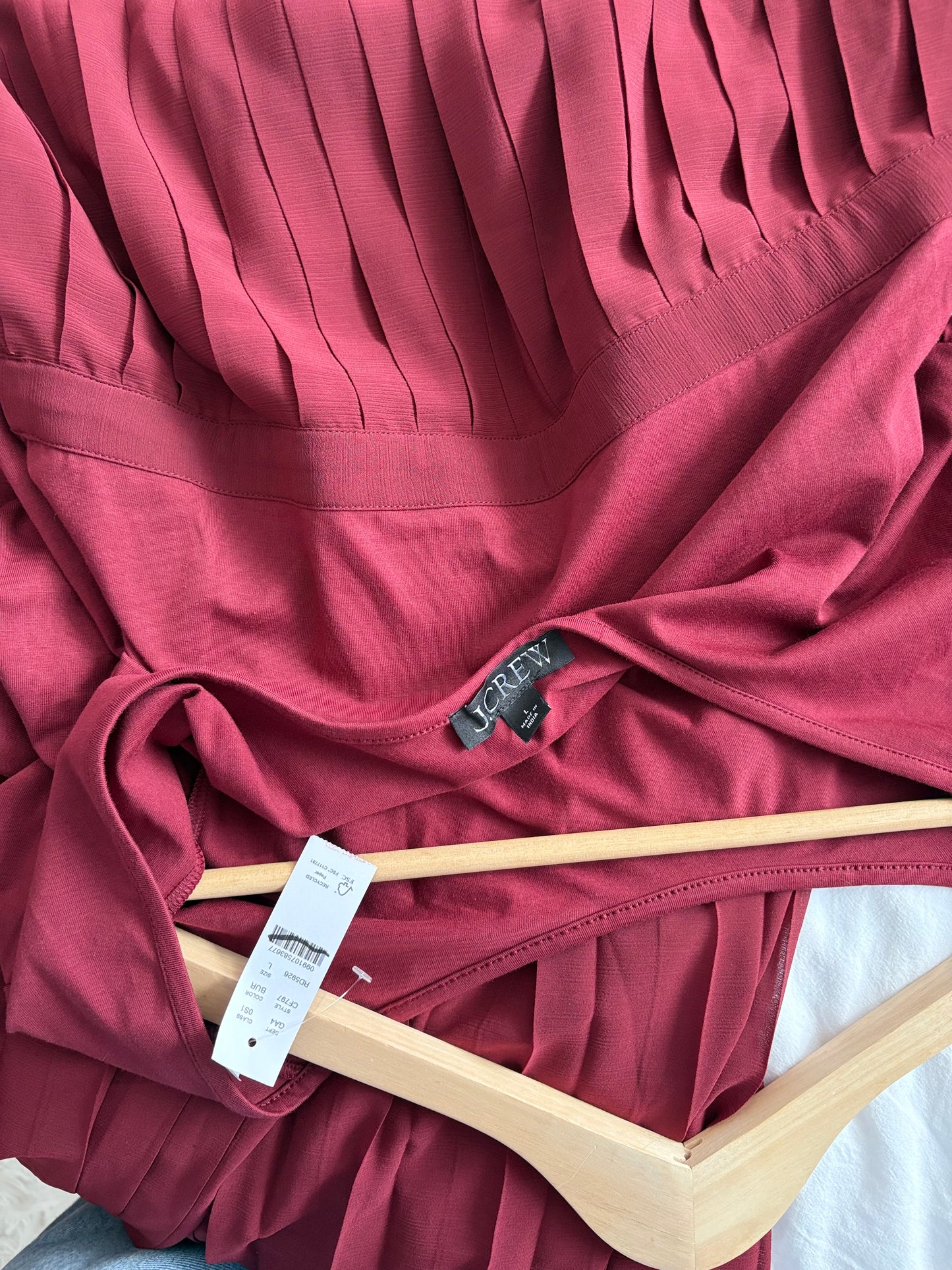 J.crew pleated ballet dress Large