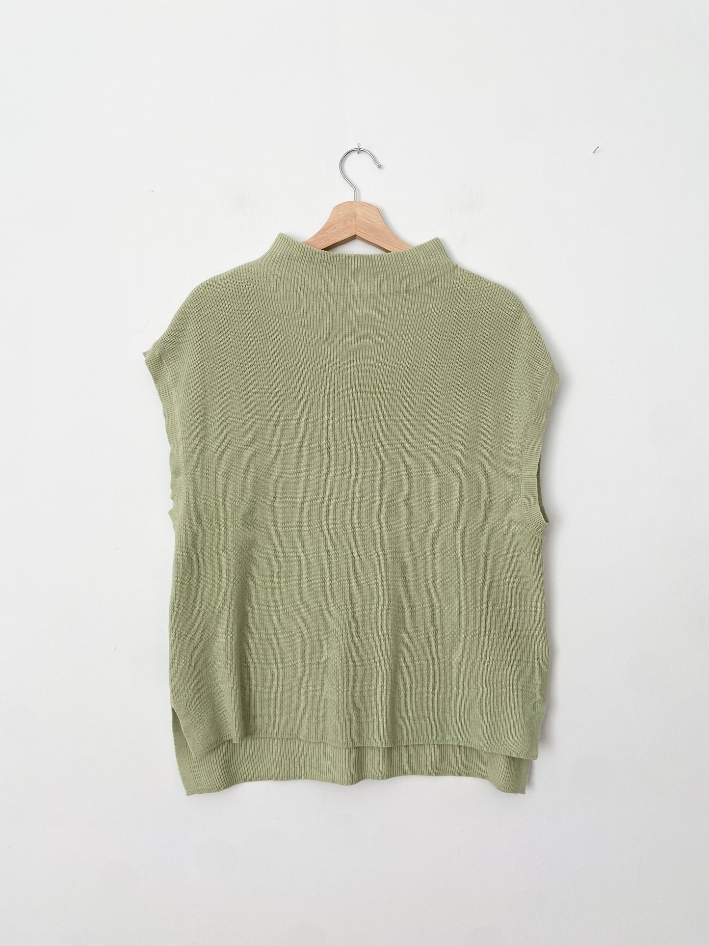 Pull sans manches à col montant en tricot Christian Siriano M/L