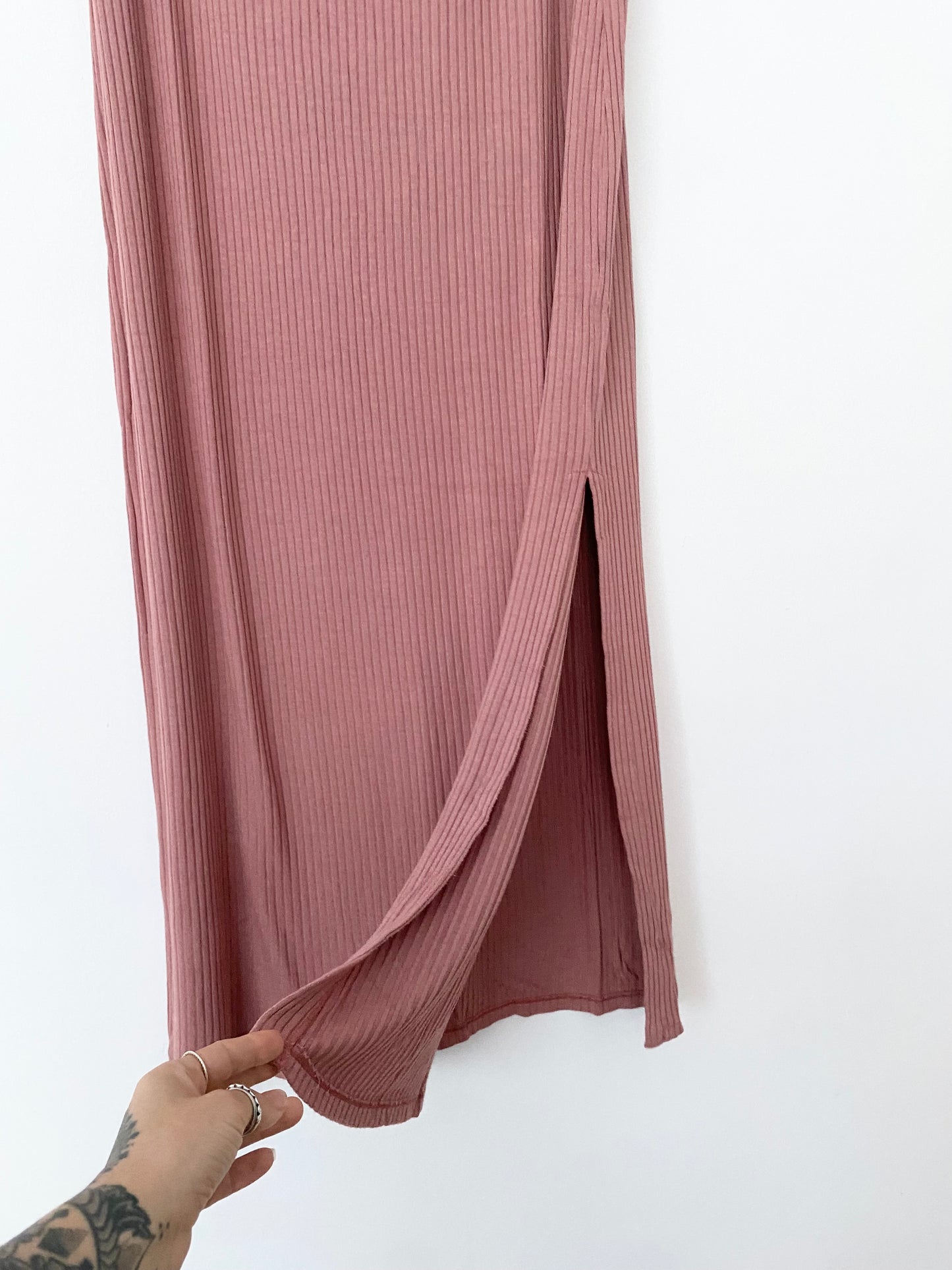 SHORE ribbed maxi skirt Medium