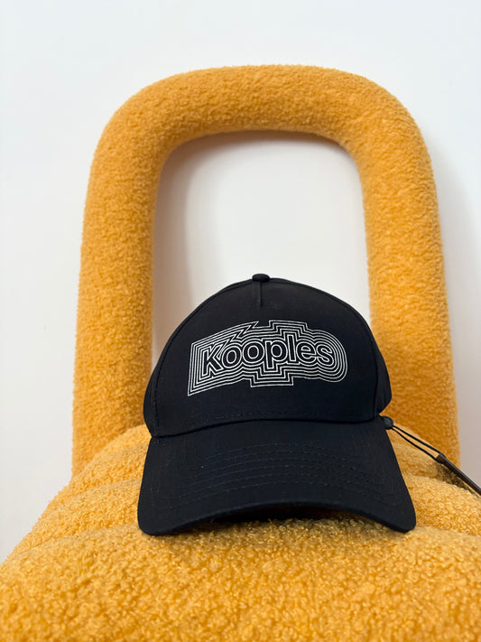 The kooples black logo baseball cap