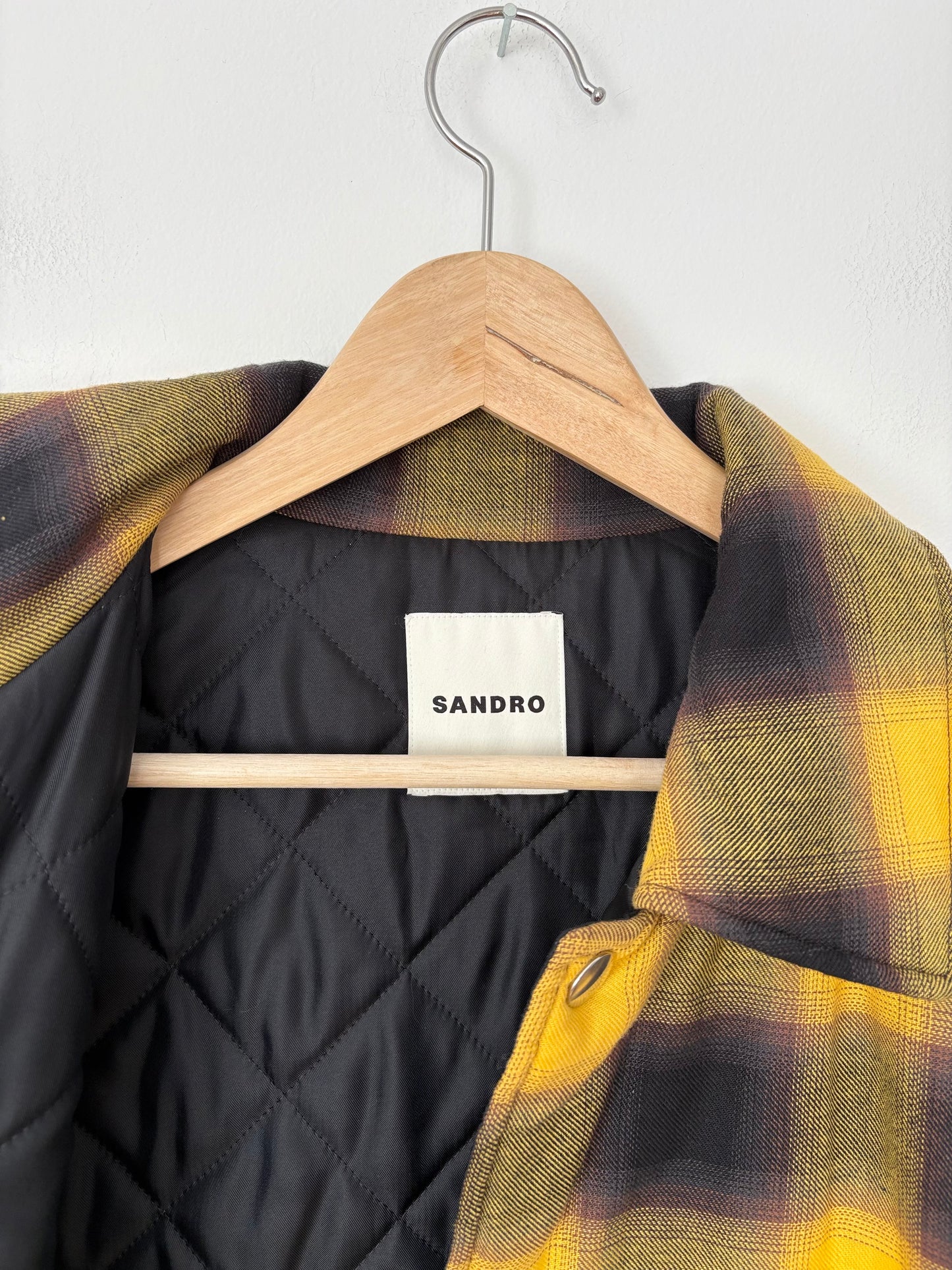 Sandro Plaid padded jacket L/XL