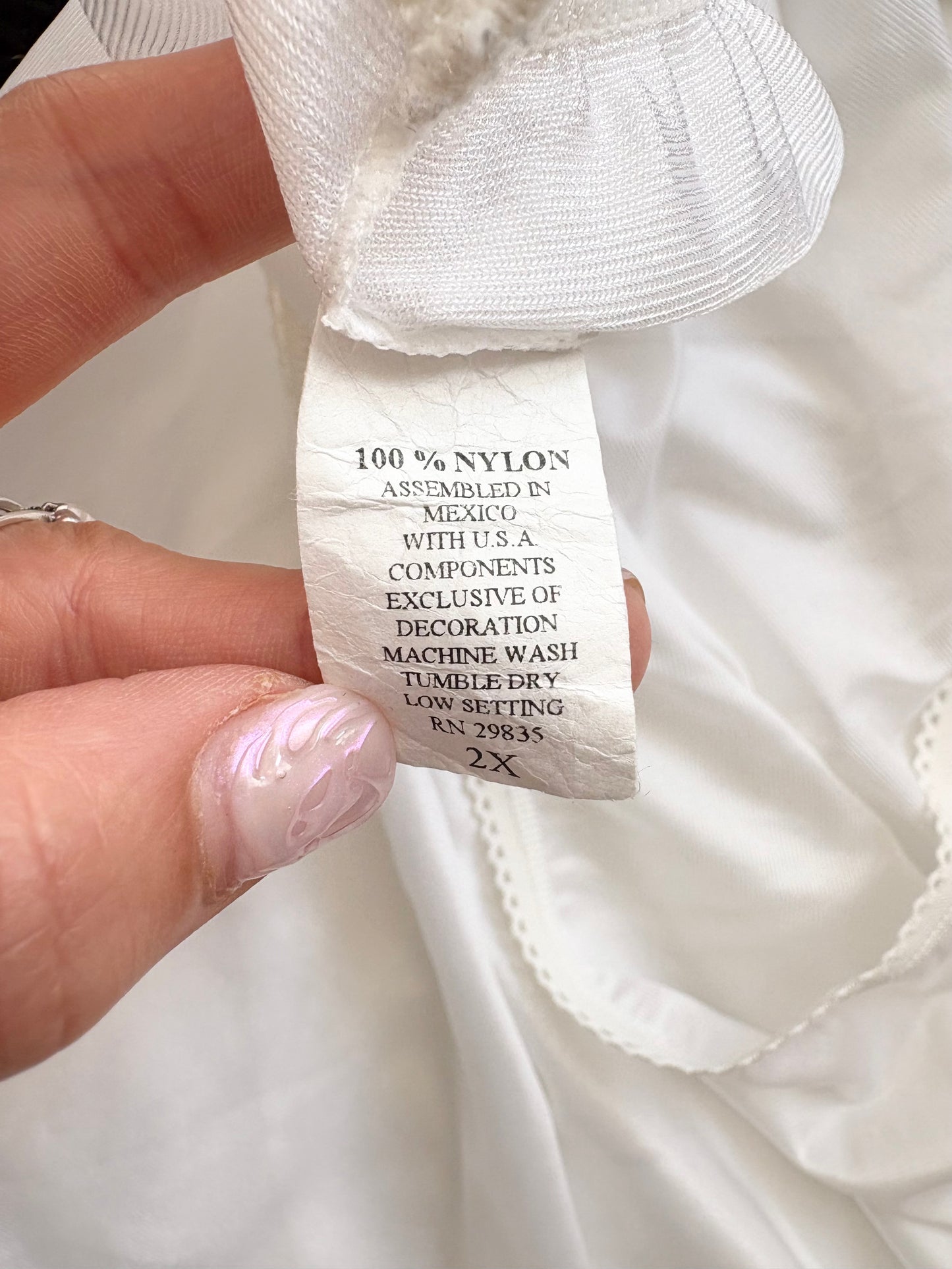 Jupon vintage semi-transparent longueur midi XL/XXL