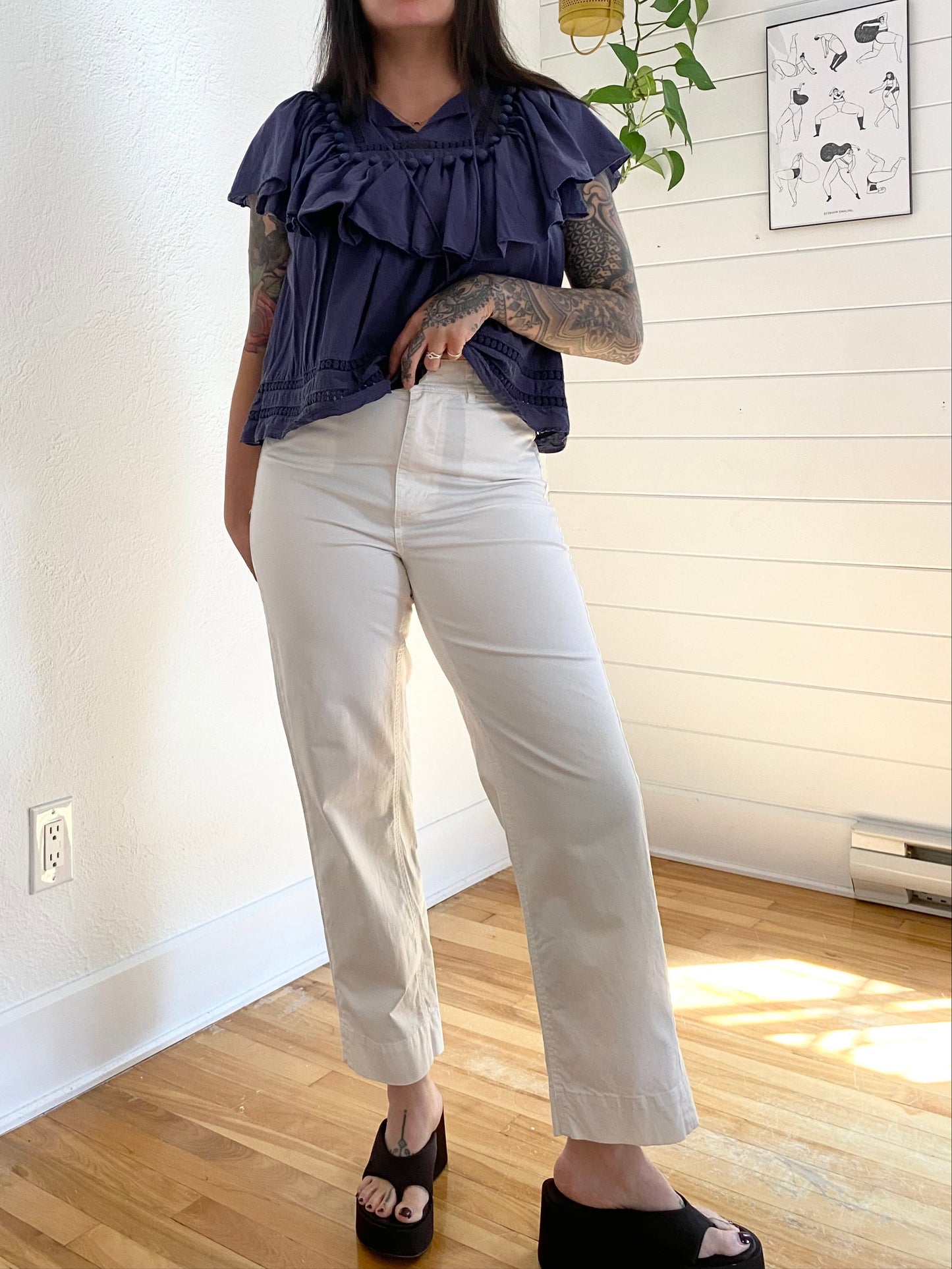 Everlane le crop à jambe droite W28