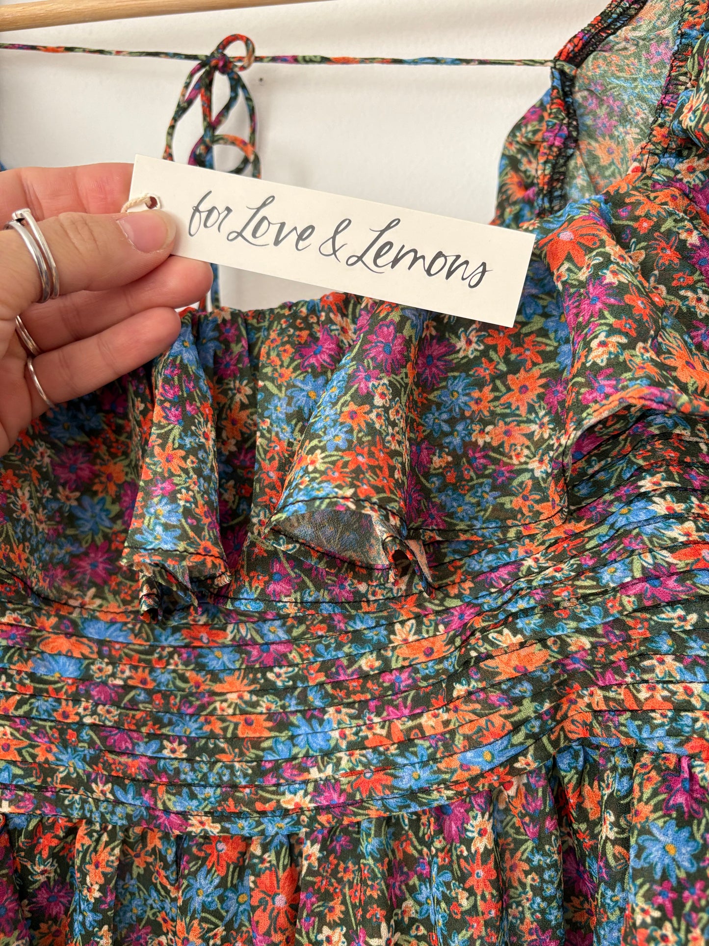 Robe midi à imprimé fleuri Brittany For Love & Lemons Small