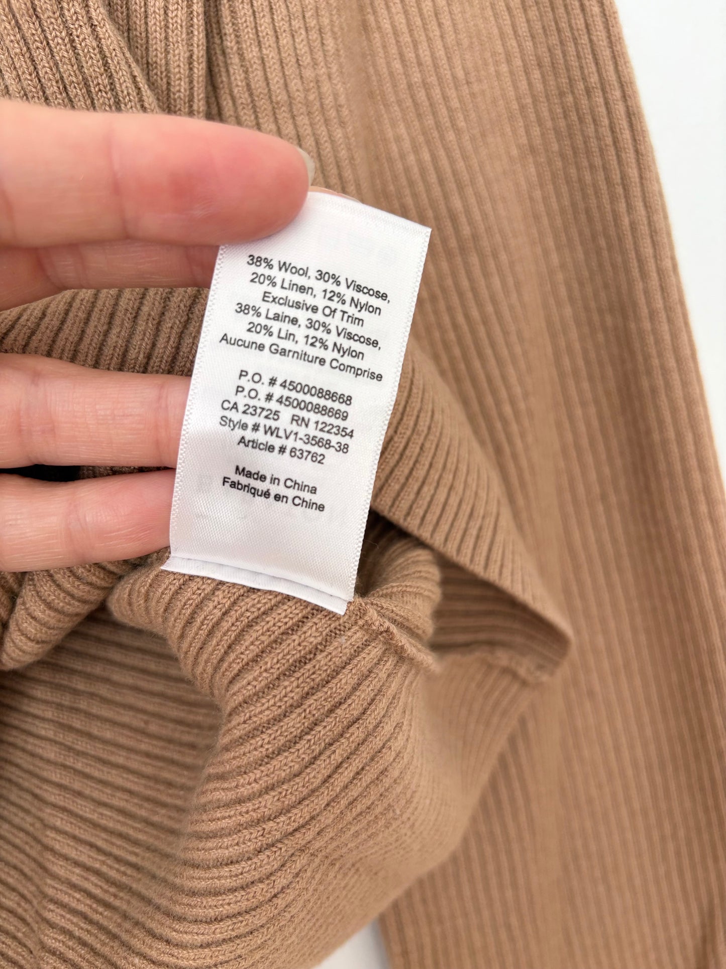 Babaton Kitano linen/wool blend crossback sweater Medium