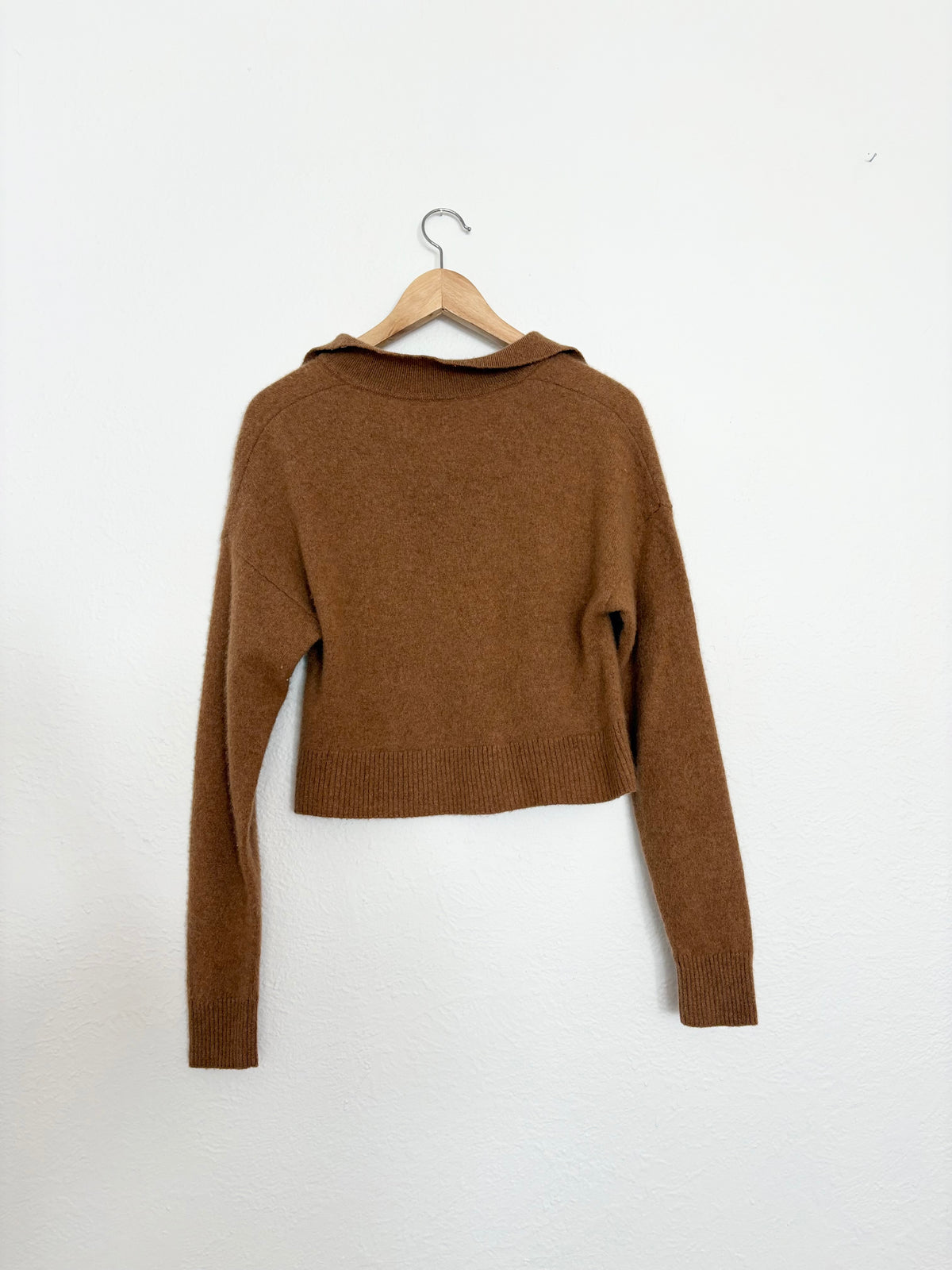 Reformation crop cashmere sweater Small