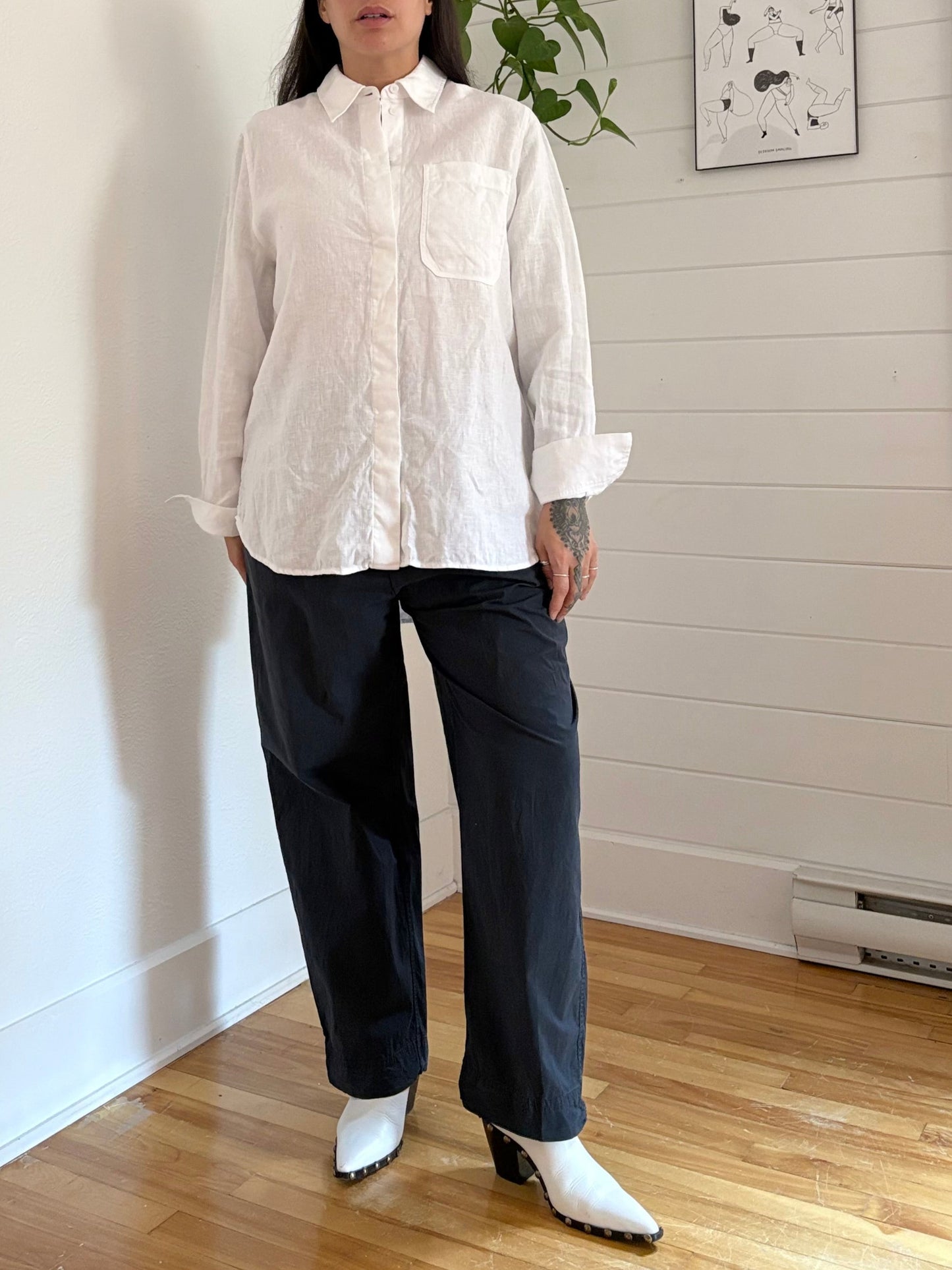 COS oversized linen shirt S/M