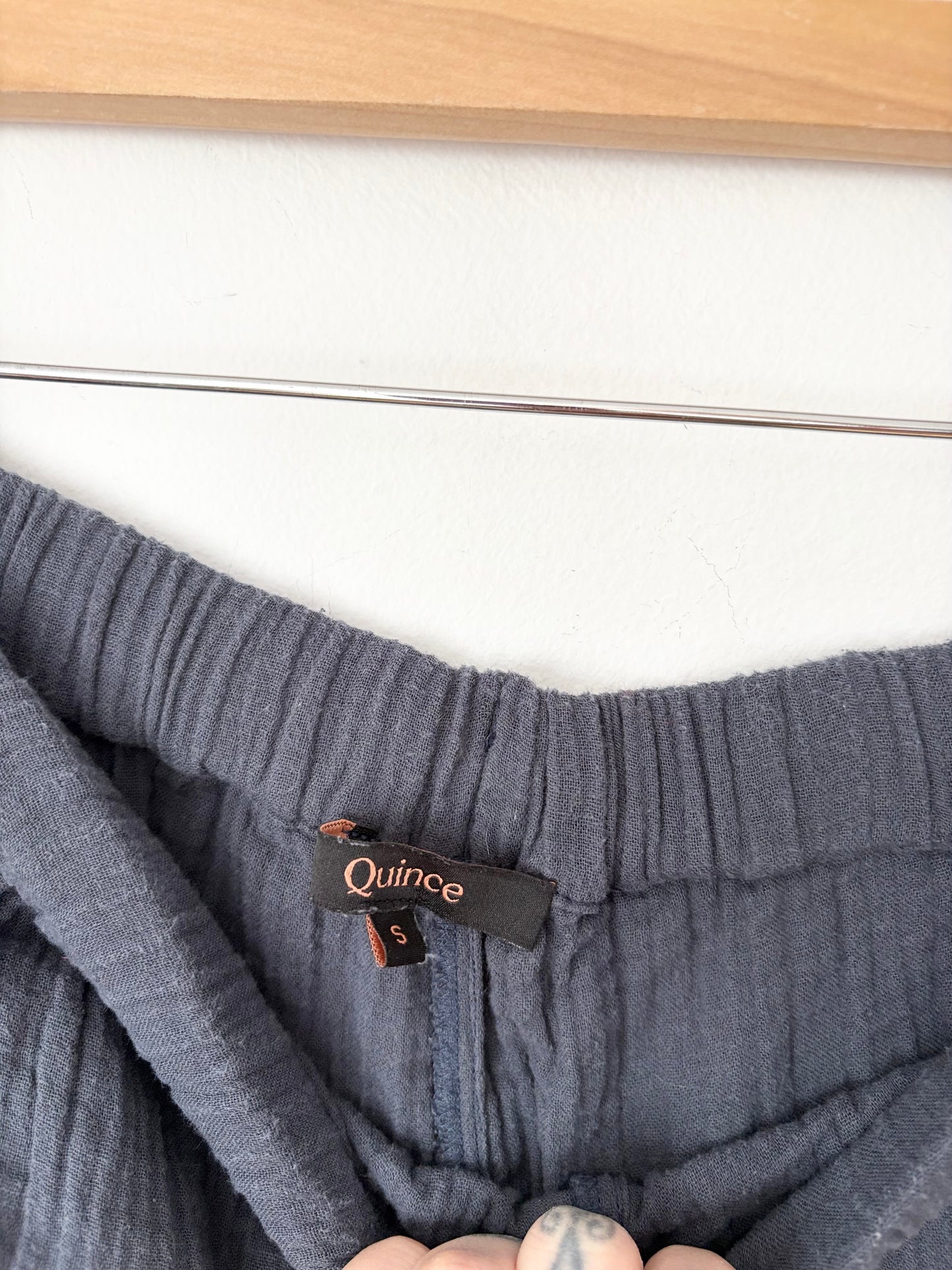 Pantalon en gauze droit Quince Small