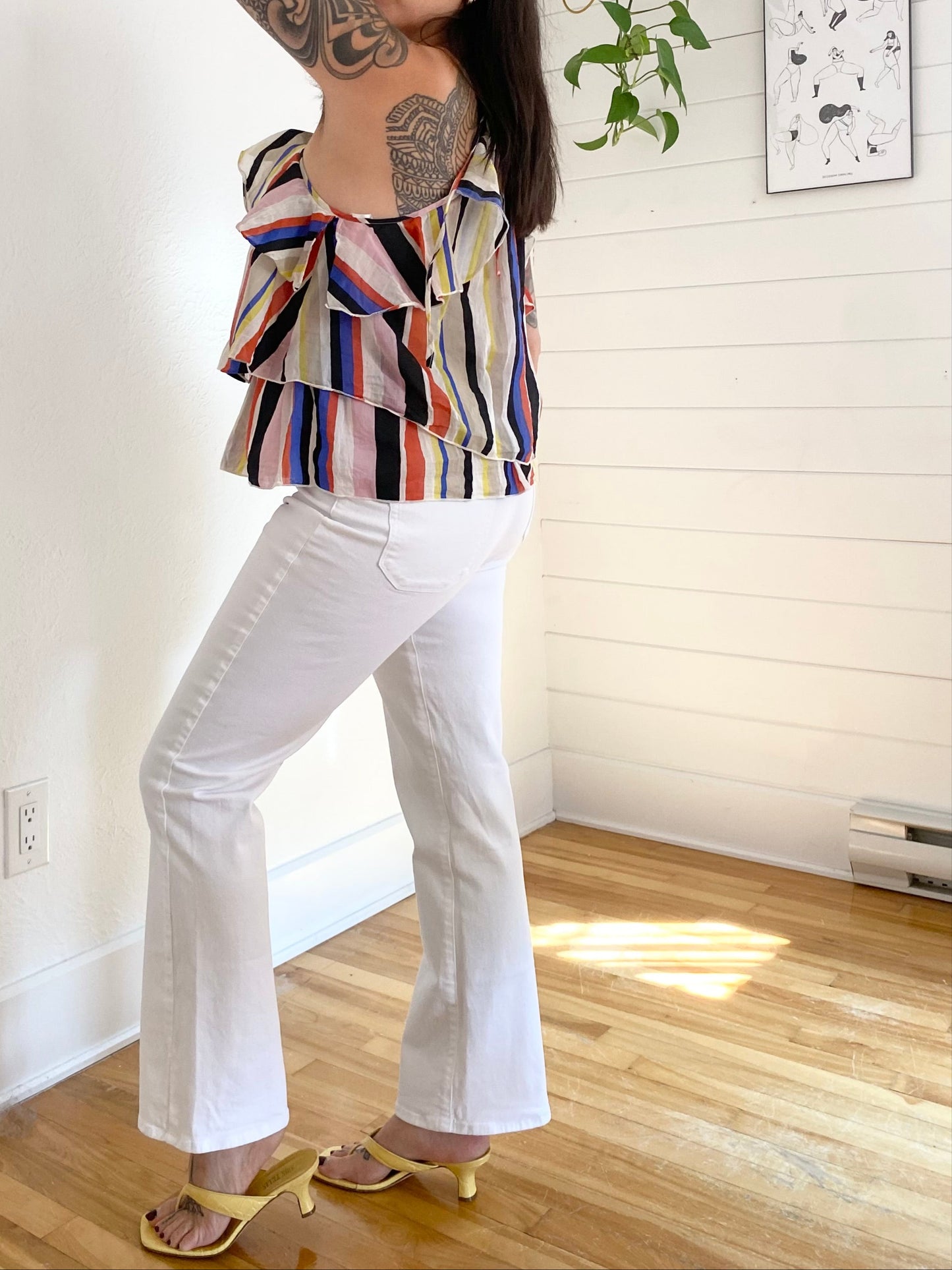 Jean évasé taille mi-haute PAIGE Claudine W31