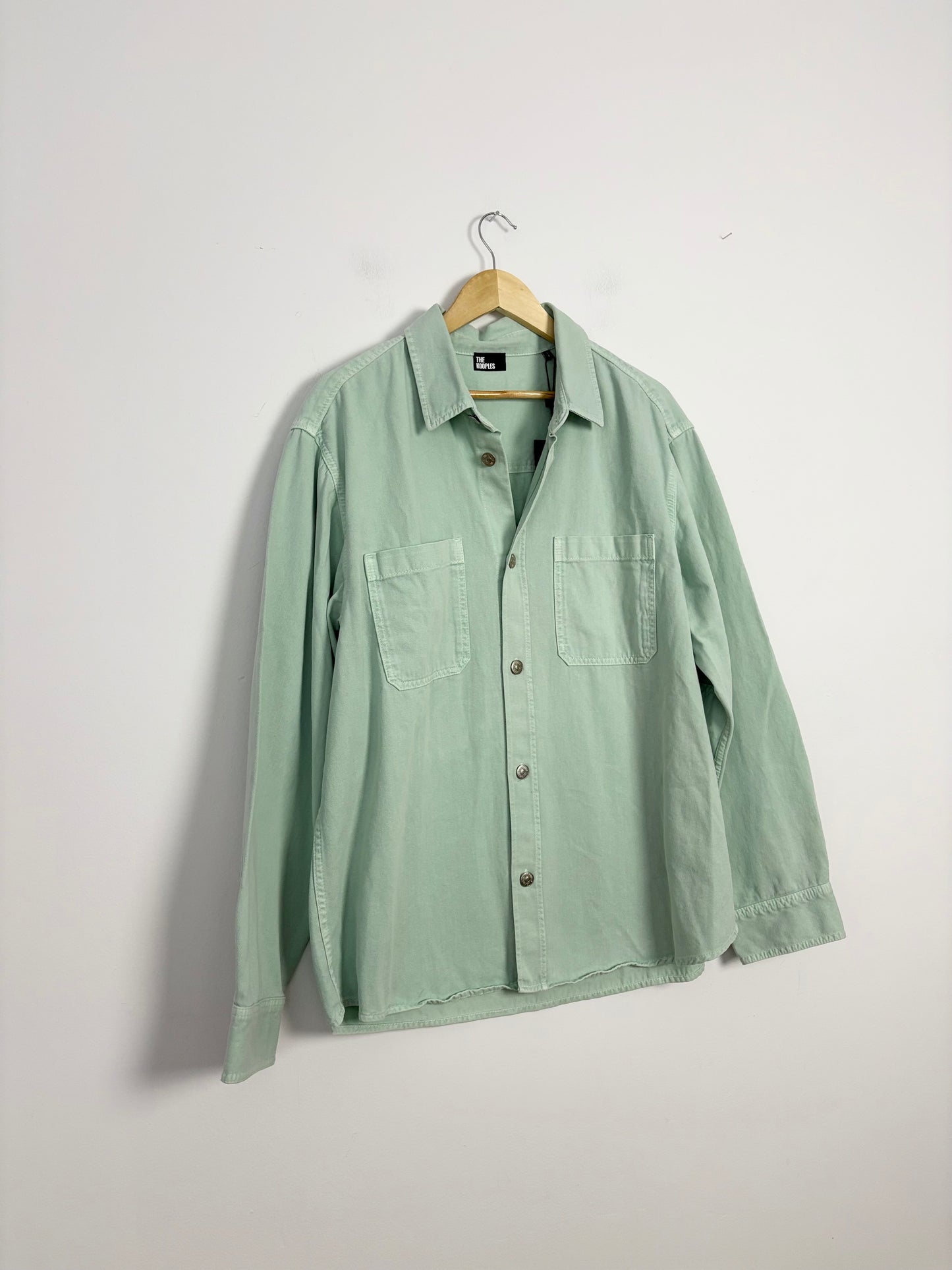 The kooples oversized denim shirt in Mint *Multiple sizes*