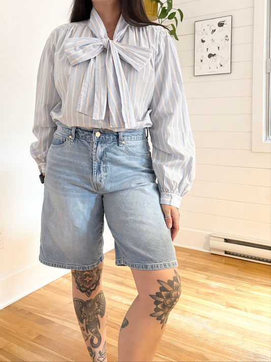 & Other stories Lavallière neck blouse M/L