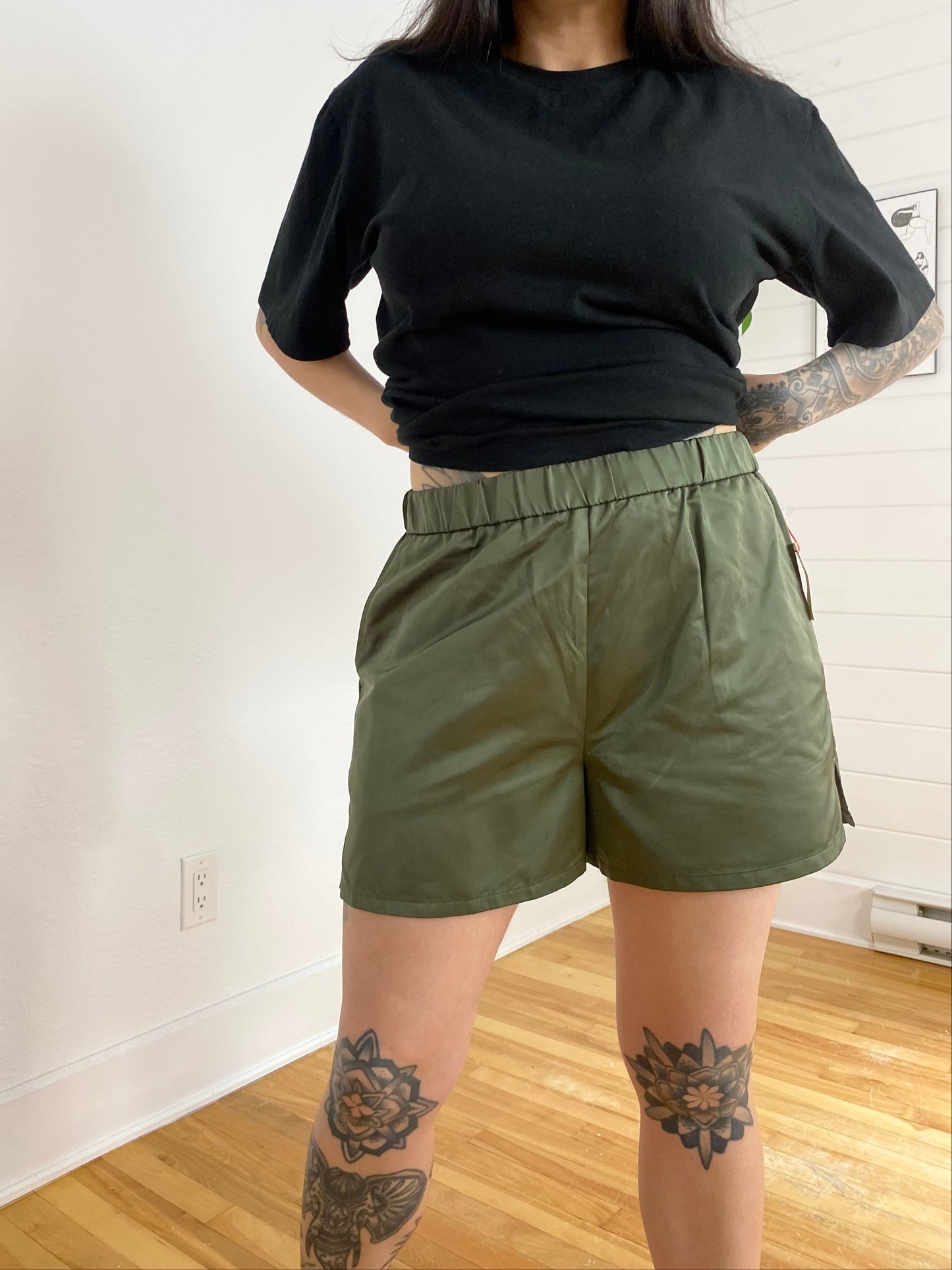 Open Edit satin shorts Medium
