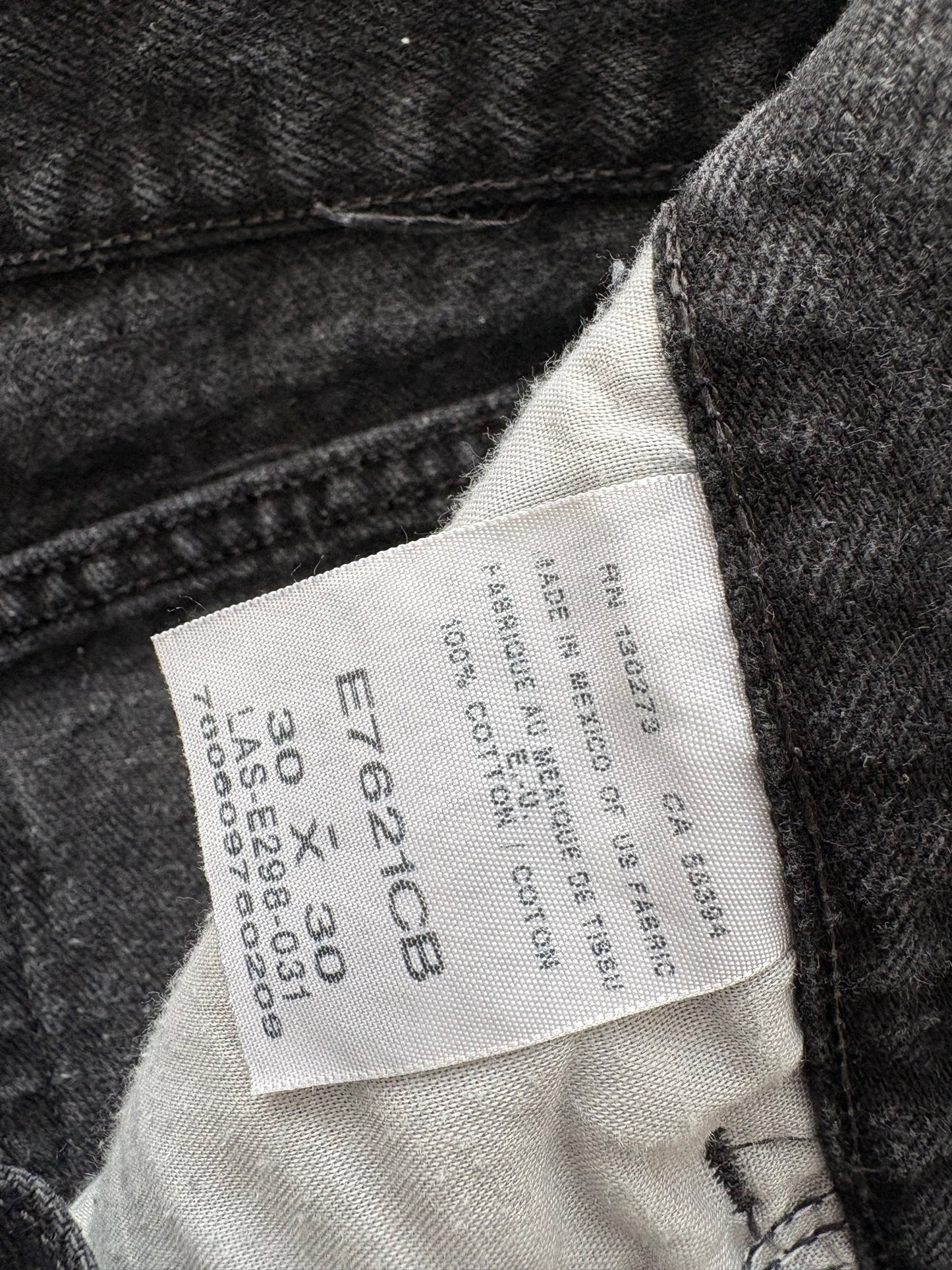 Vintage Rustler black straight leg denim W28