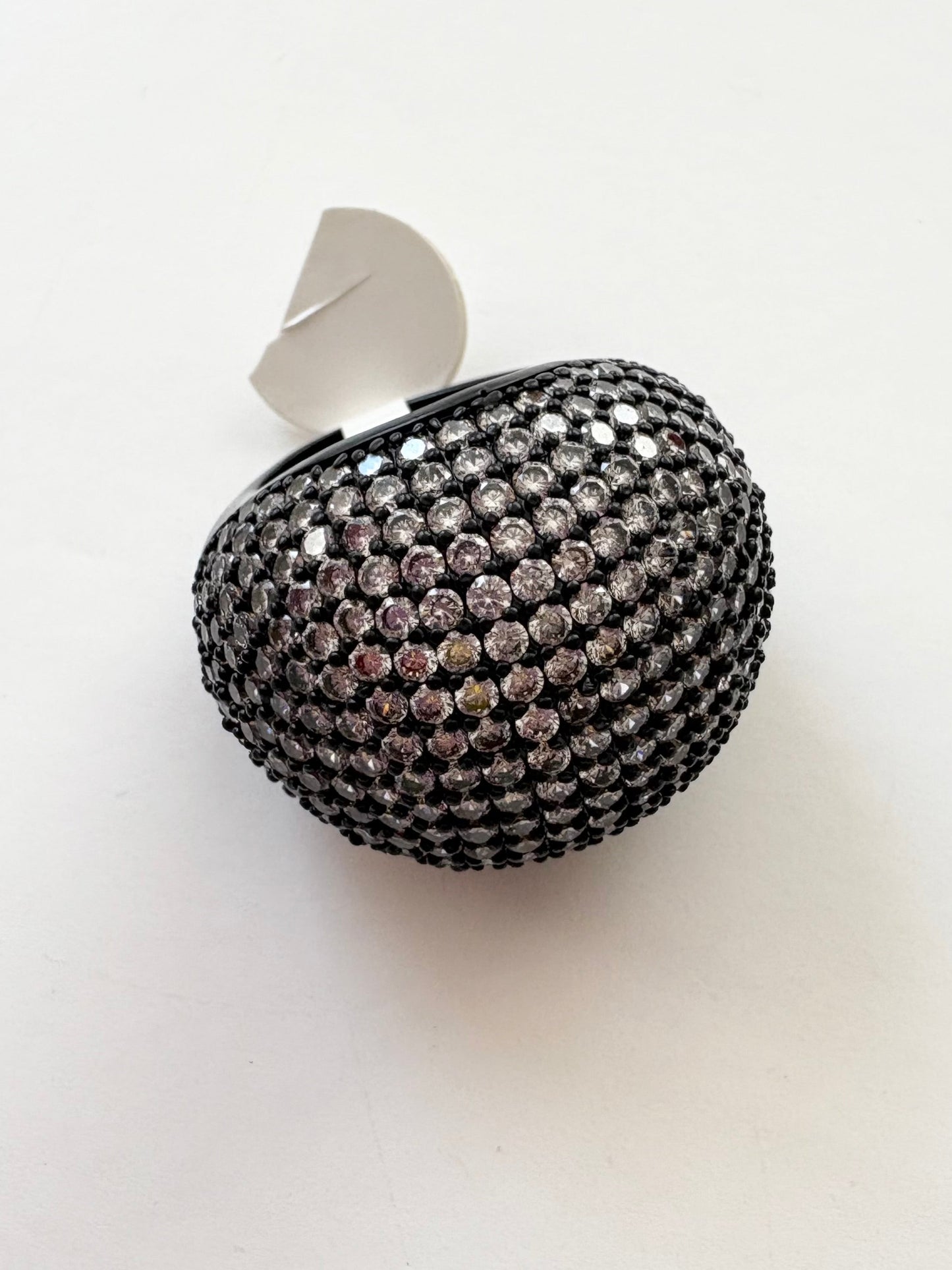 Noir NYC Ember CZ Pave Dome Ring