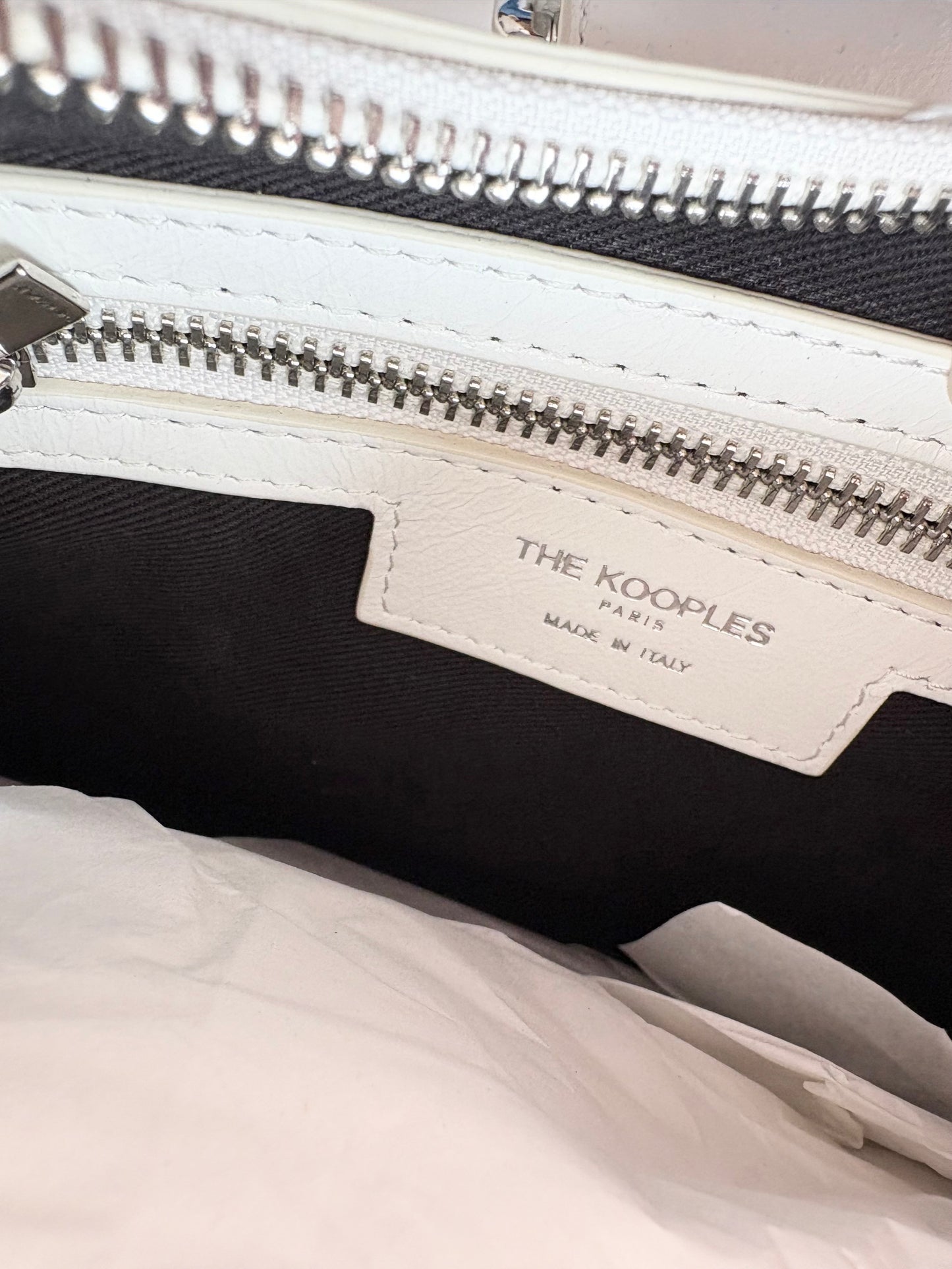 Sac Amelia blanc traitement vintage The Kooples