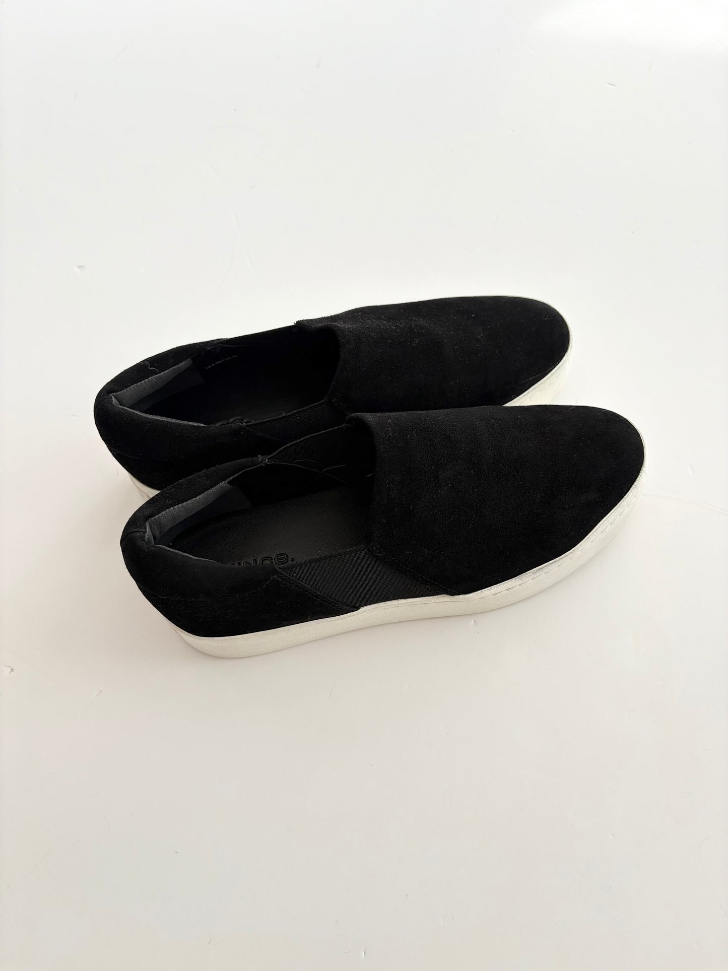 Vince warren suede platform slip ons US8.5