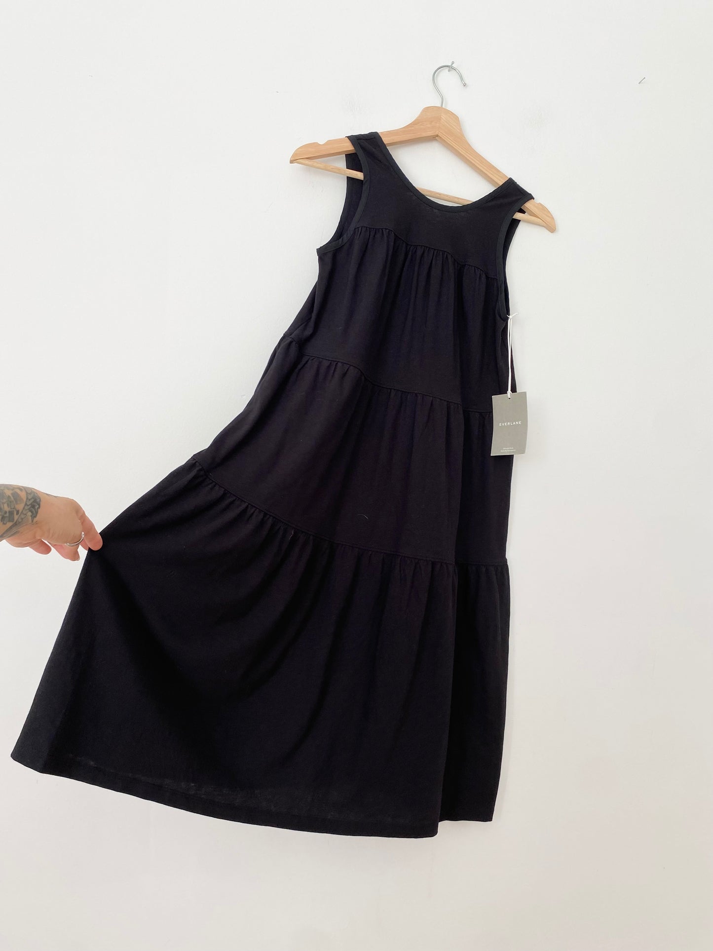 Everlane the weekend tiered dress XXS