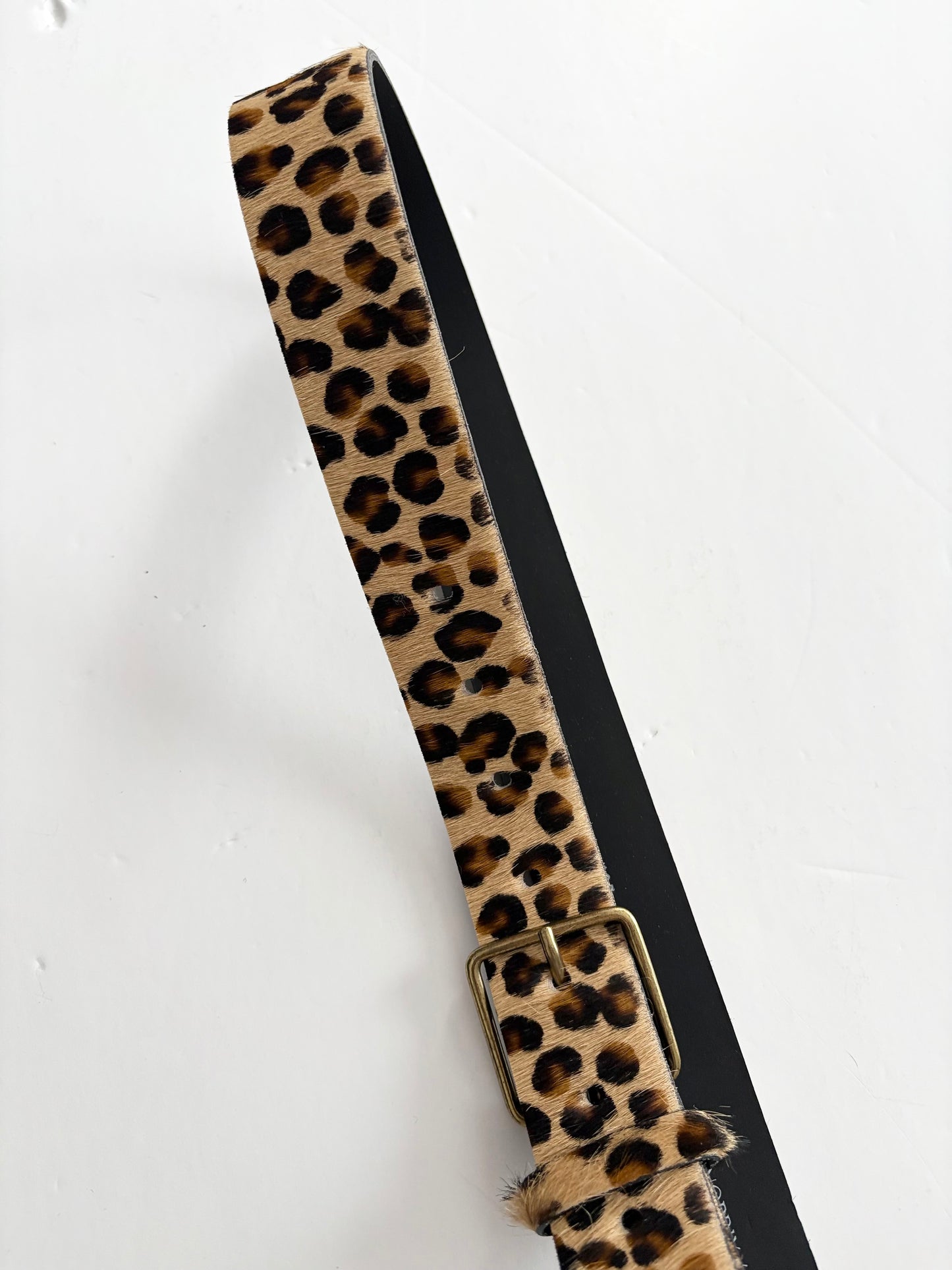 Ceinture Monoprix en cuir léopard L/XL