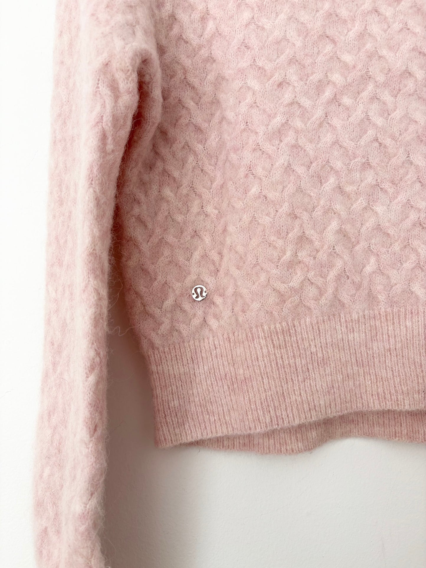 Lululemon alpaca wool-blend crosshatch sweater Small