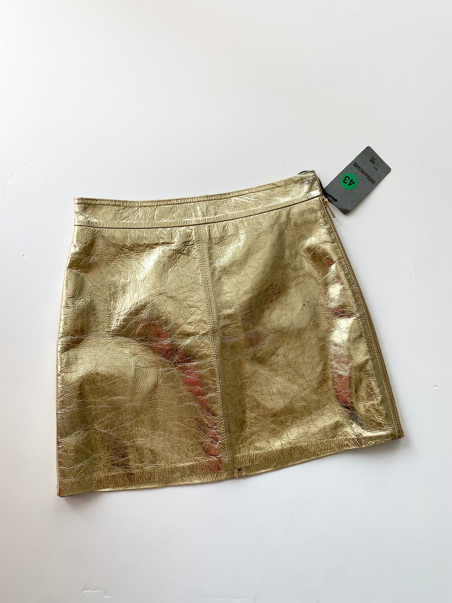 Mini-jupe en cuir véritable Zadig &Voltaire W26