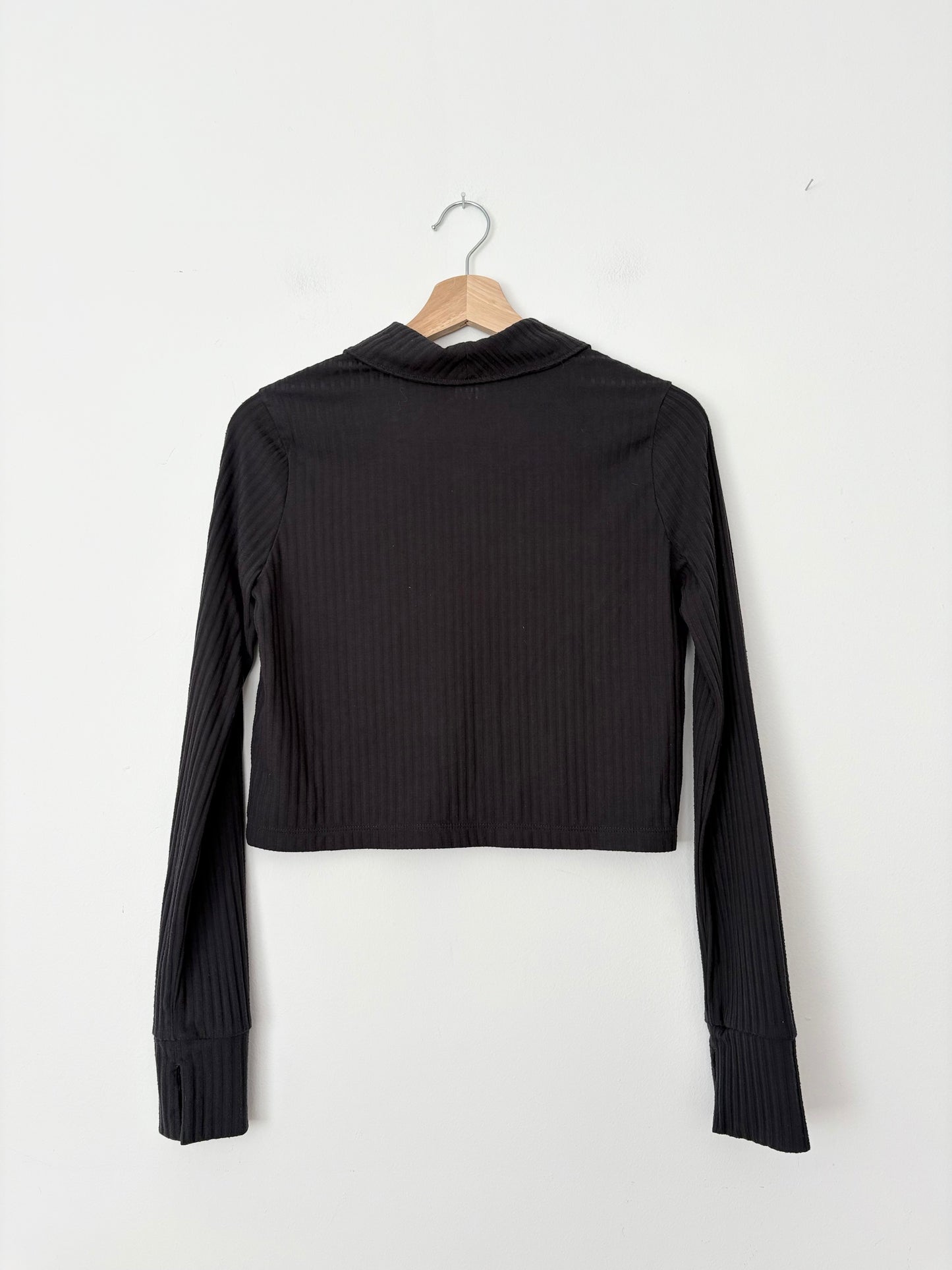 Madewell brushed rib crop cardigan Small