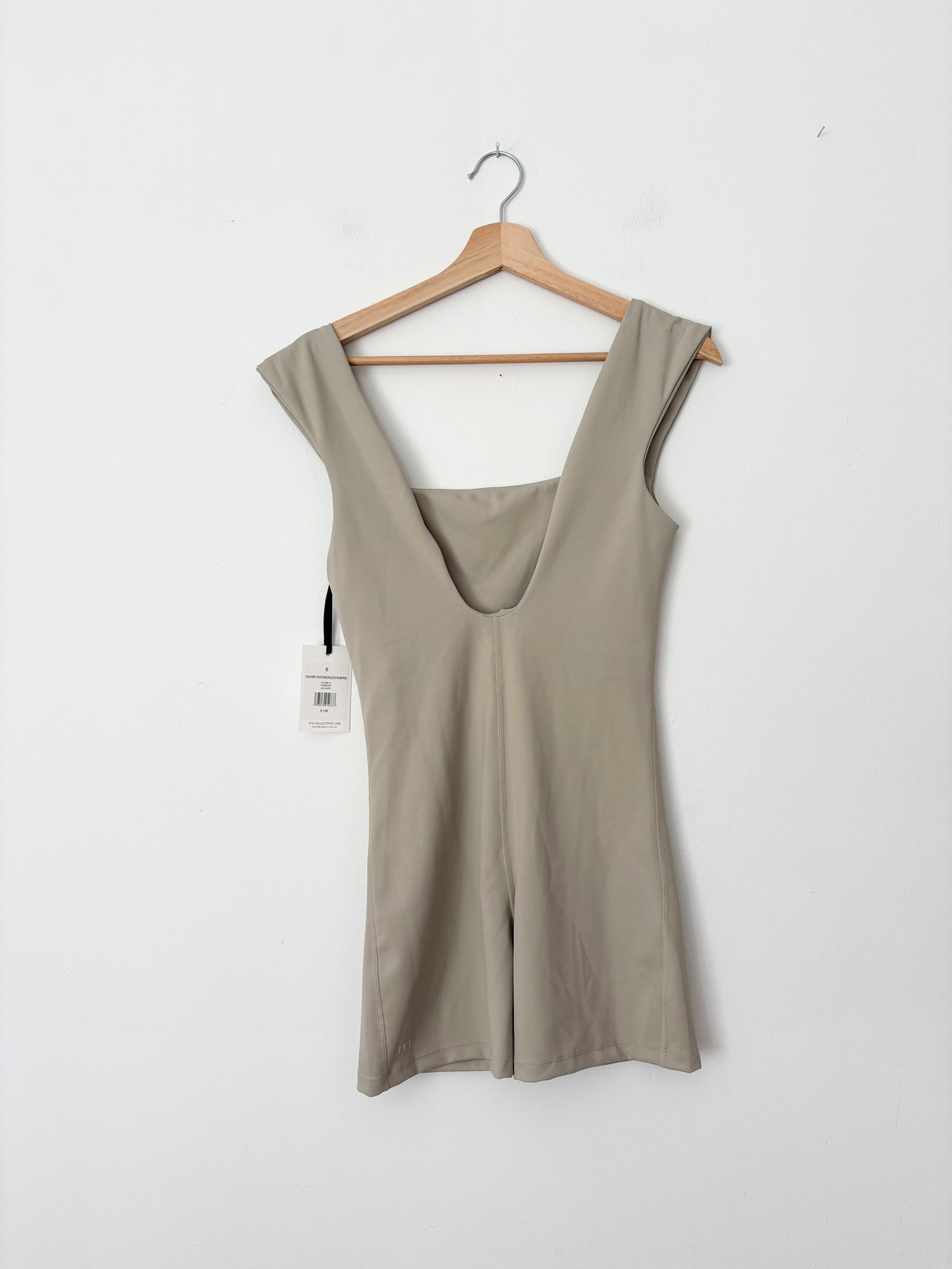 IVL Collective square neck backless romper Medium