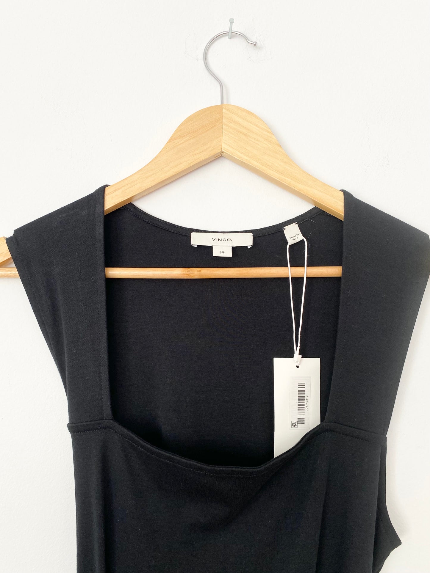 Vince sleeveless tie-detail dress Small