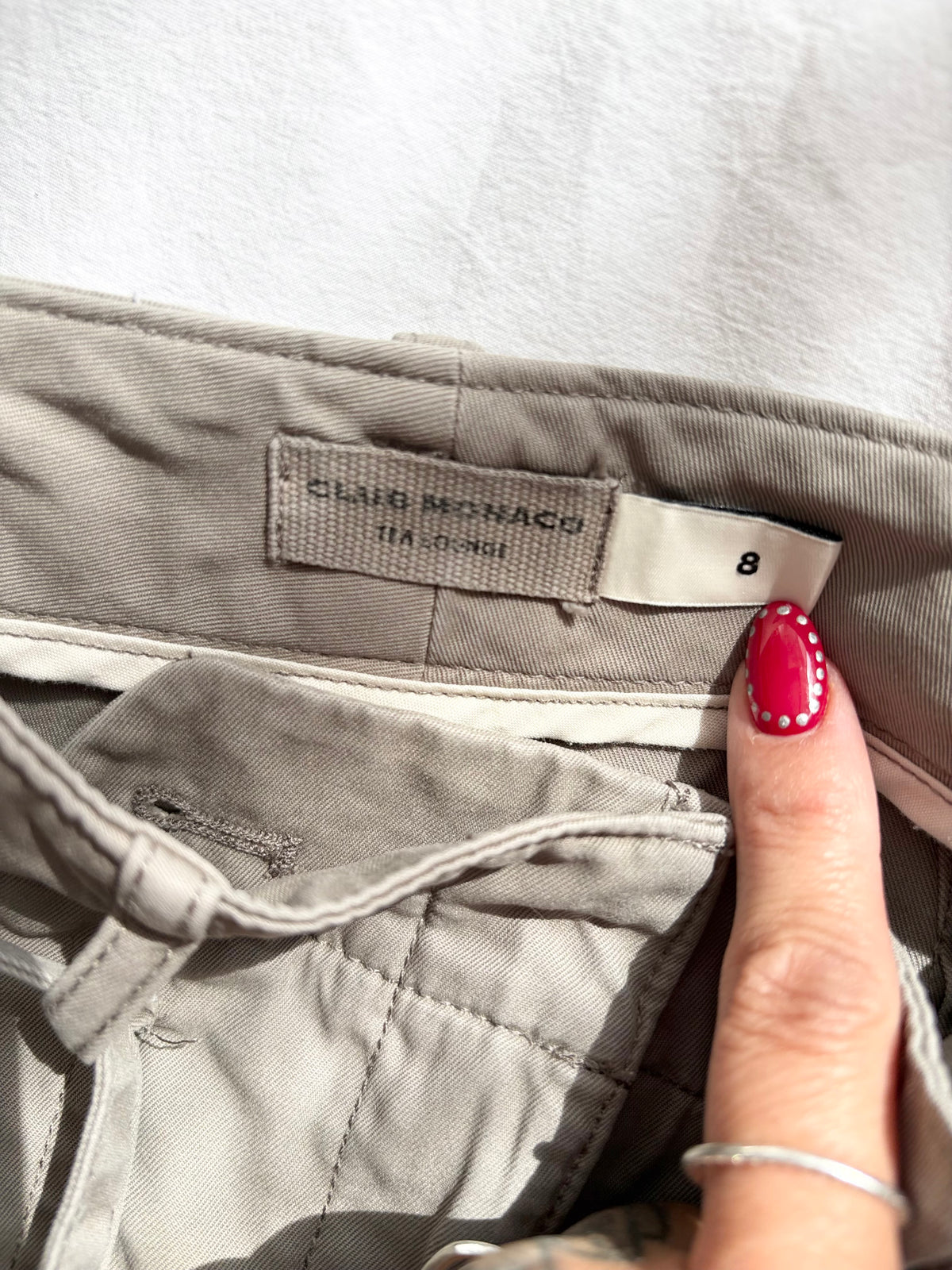 Y2K Club Monaco belted utility culottes W29/30