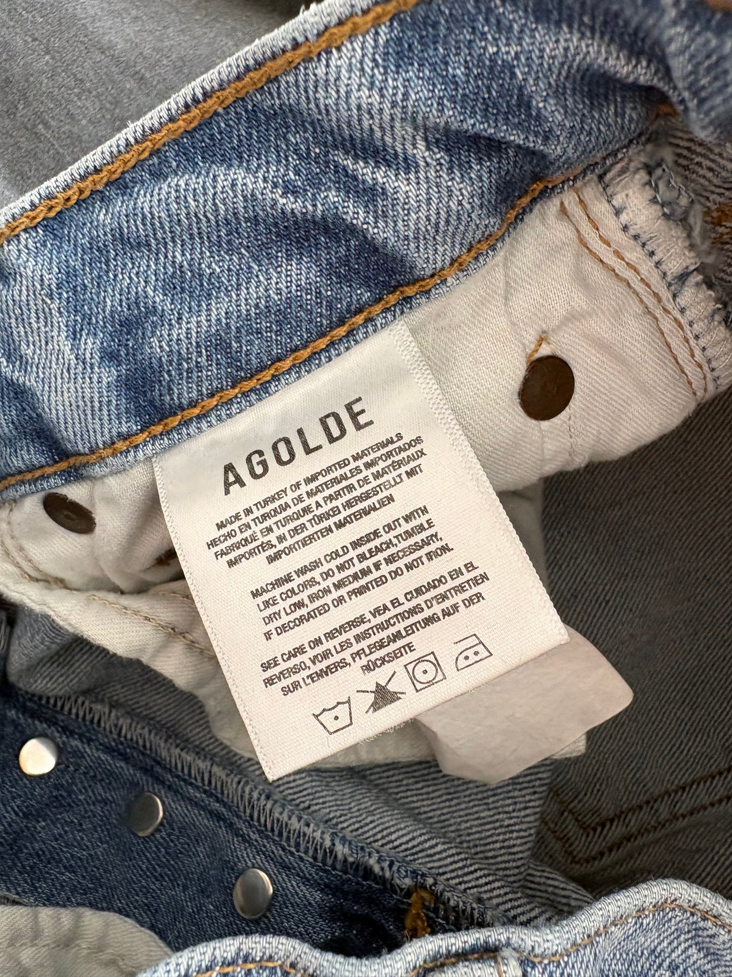 Jean slim taille haute Agolde Freya W26