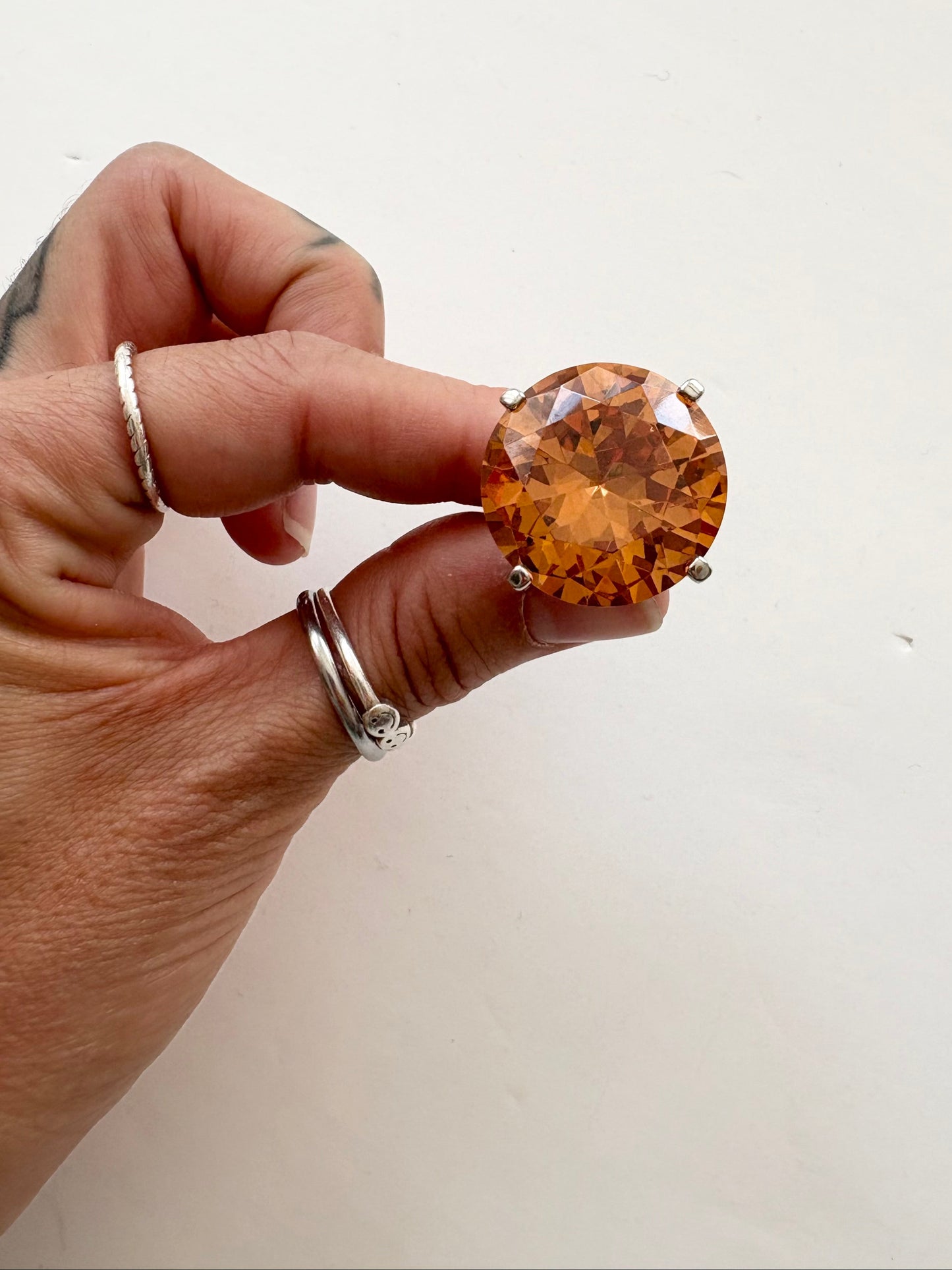 Noir NYC giant gemstone ring