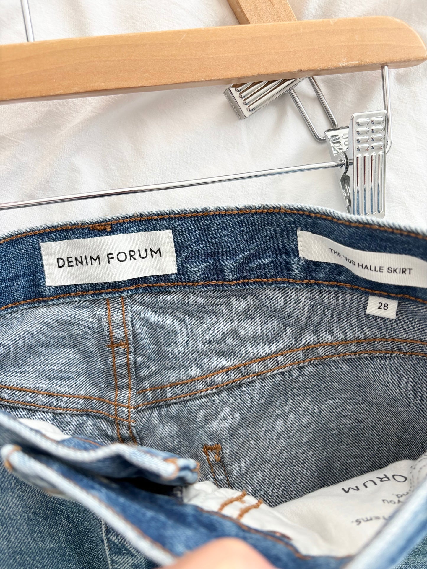 Denim Forum the 90s Halle skirt W28/29