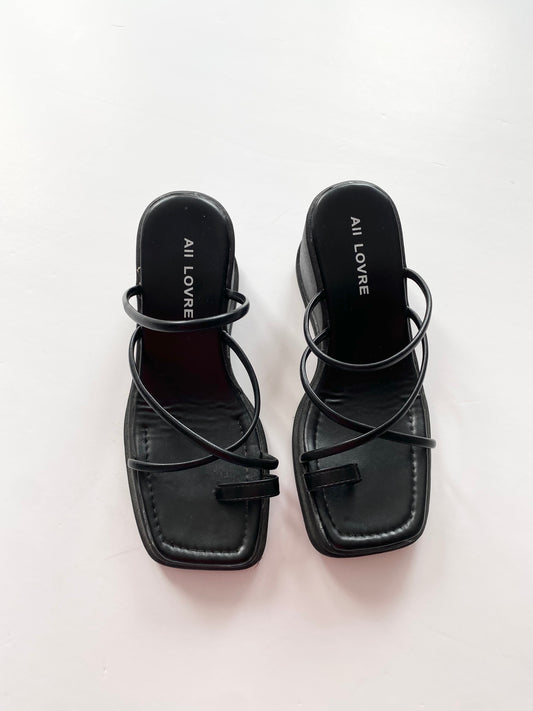 Plateformes noires à lanières Y2K 36 EUR