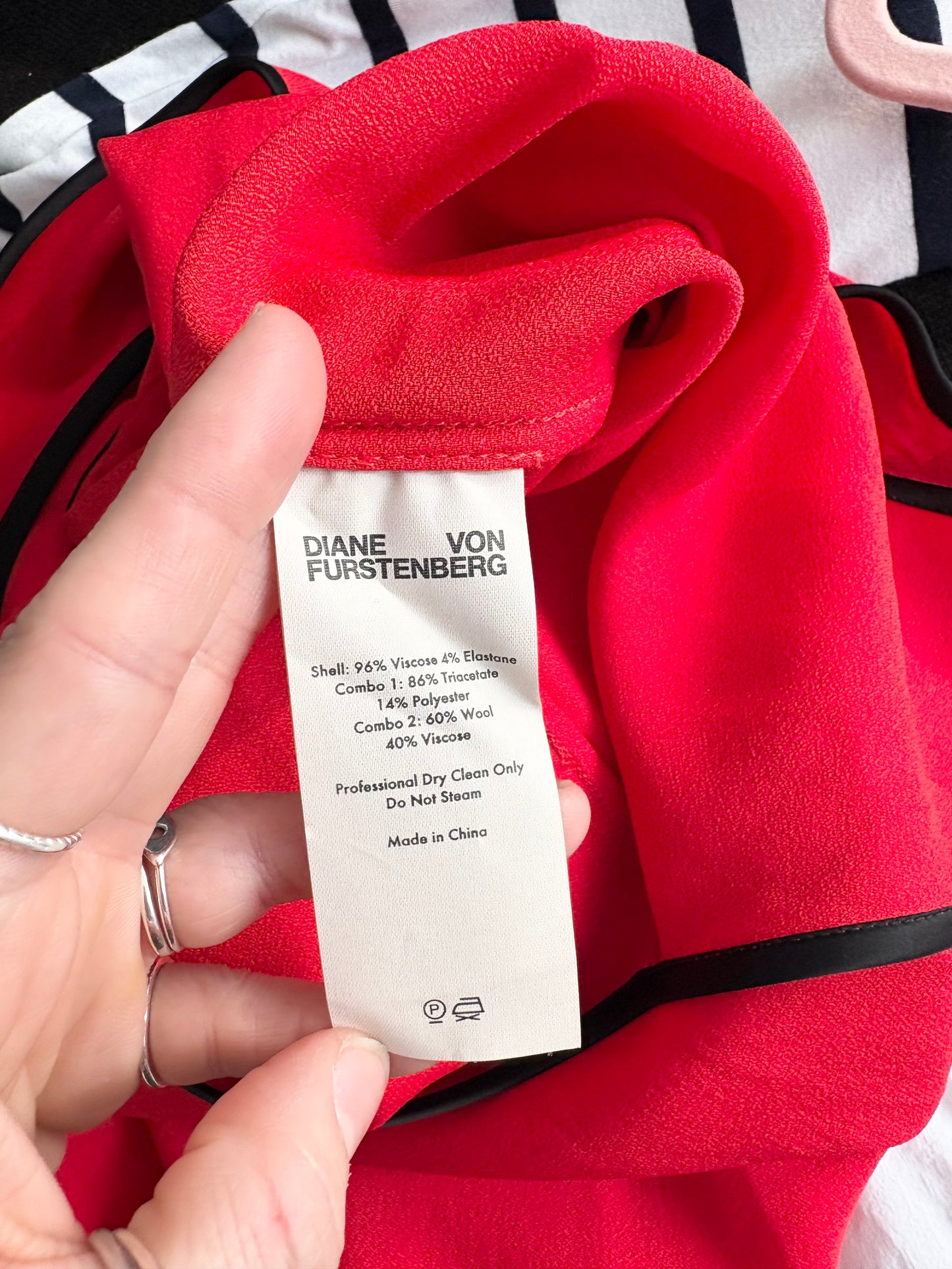 Diane Von Fustenberg wide leg jumpsuit S/M