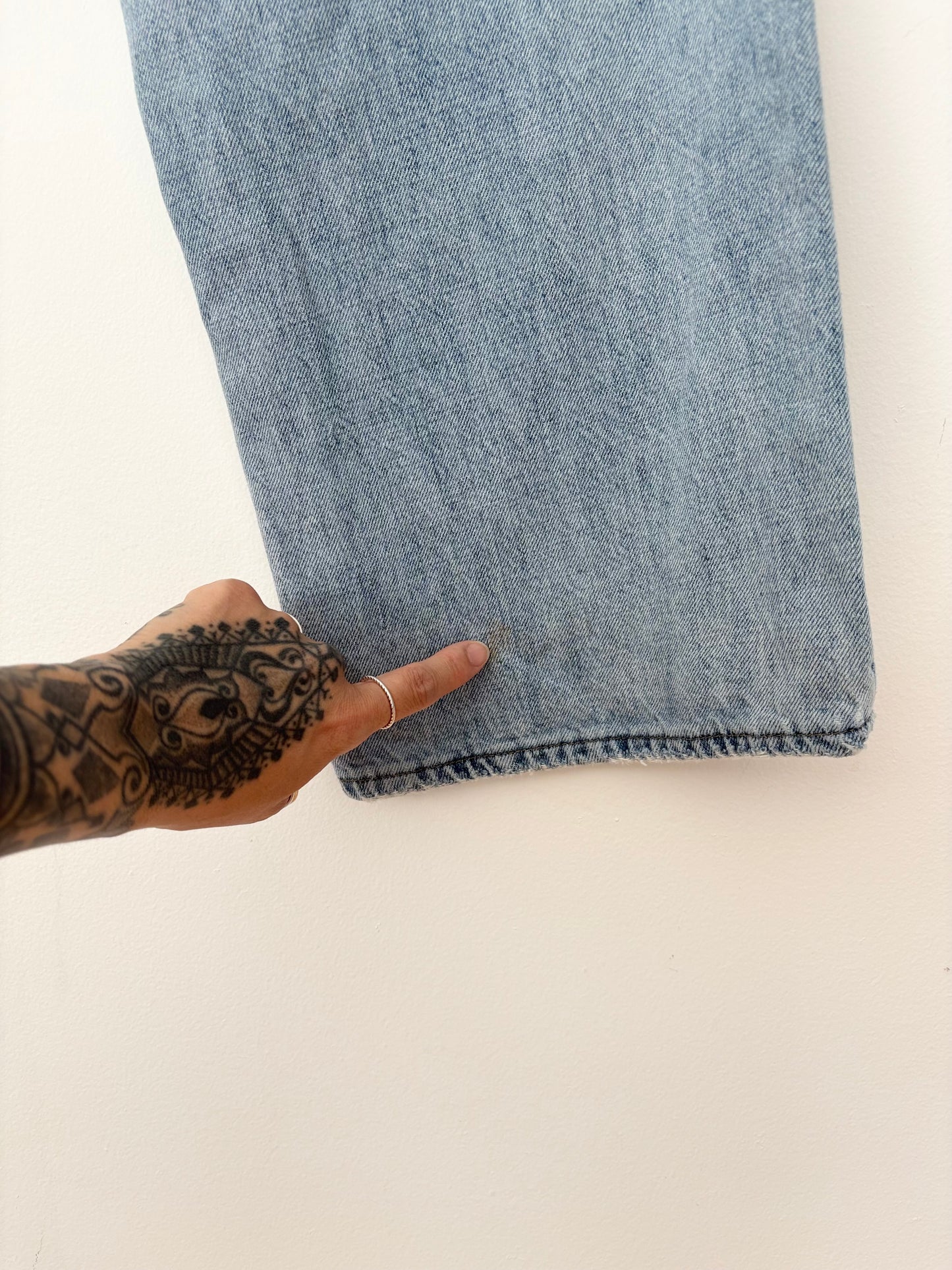 Pistola Bobbie crossover wide leg jeans W25