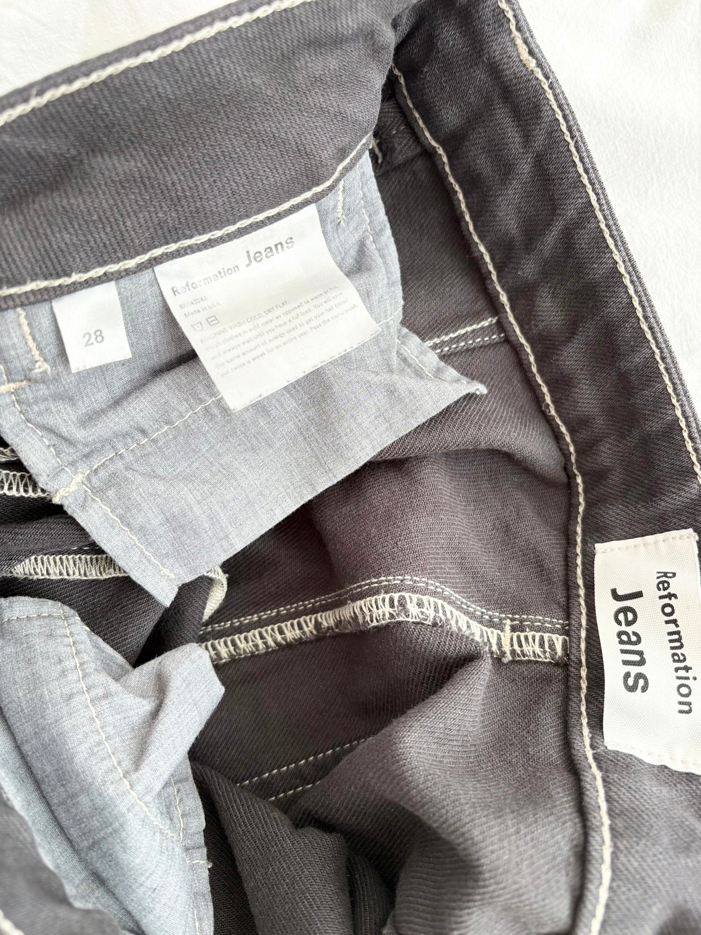 Reformation Lexi high rise wide leg jeans W27/28