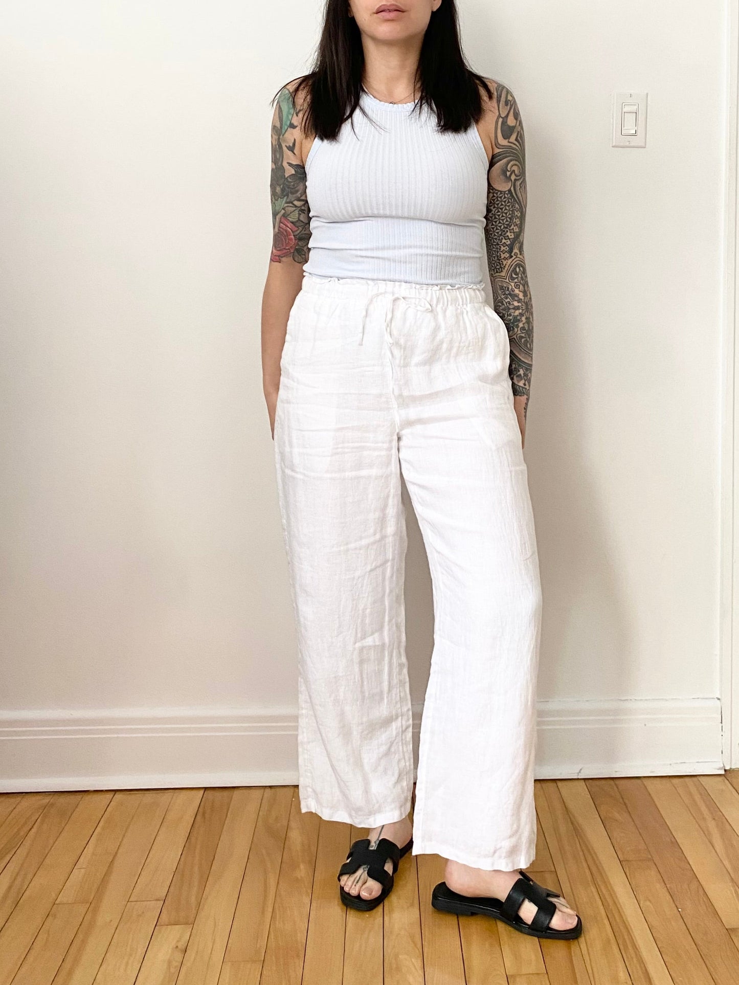 J.crew soleil pants in linen Medium