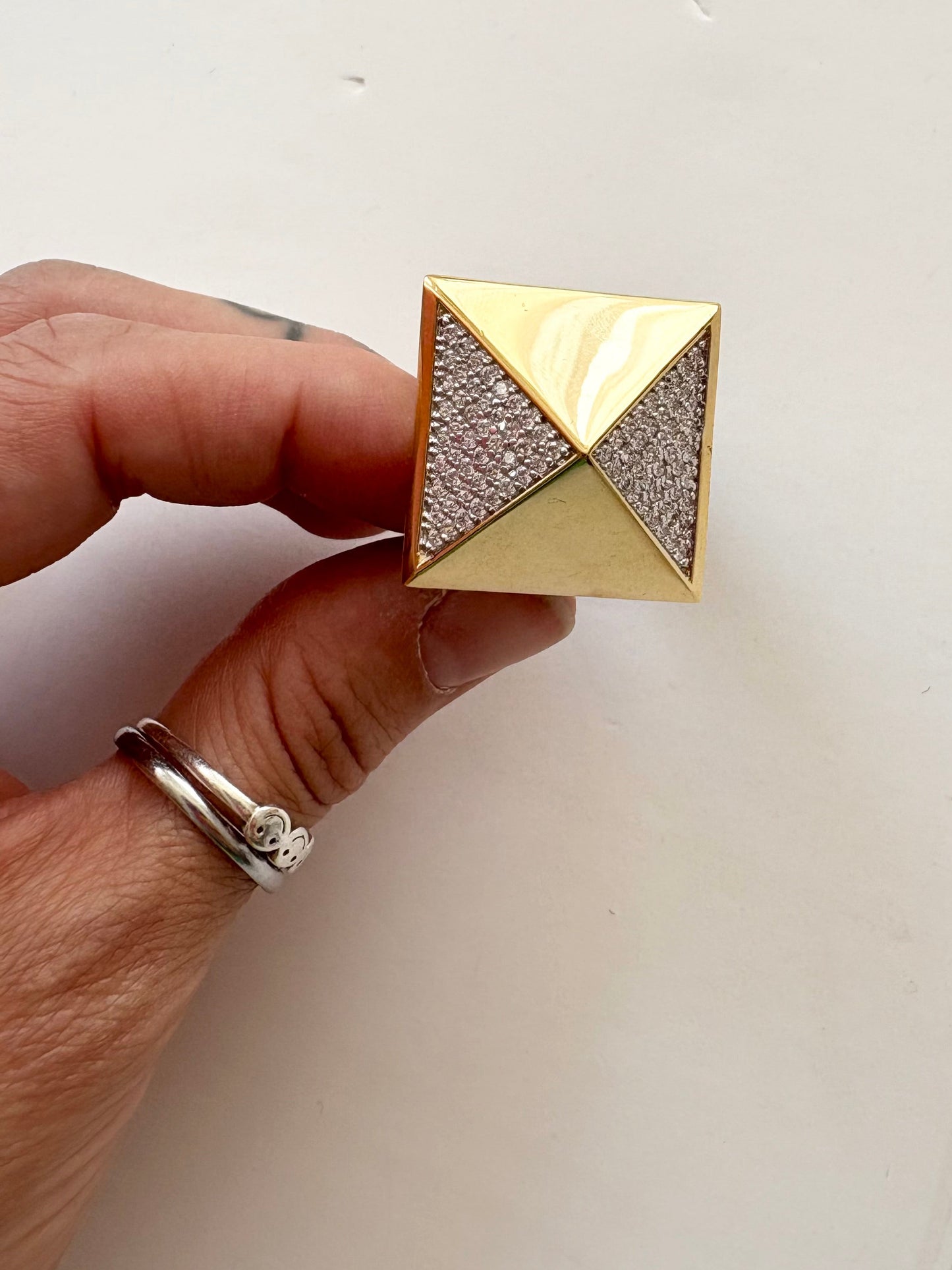 Noir NYC CZ spiky ring