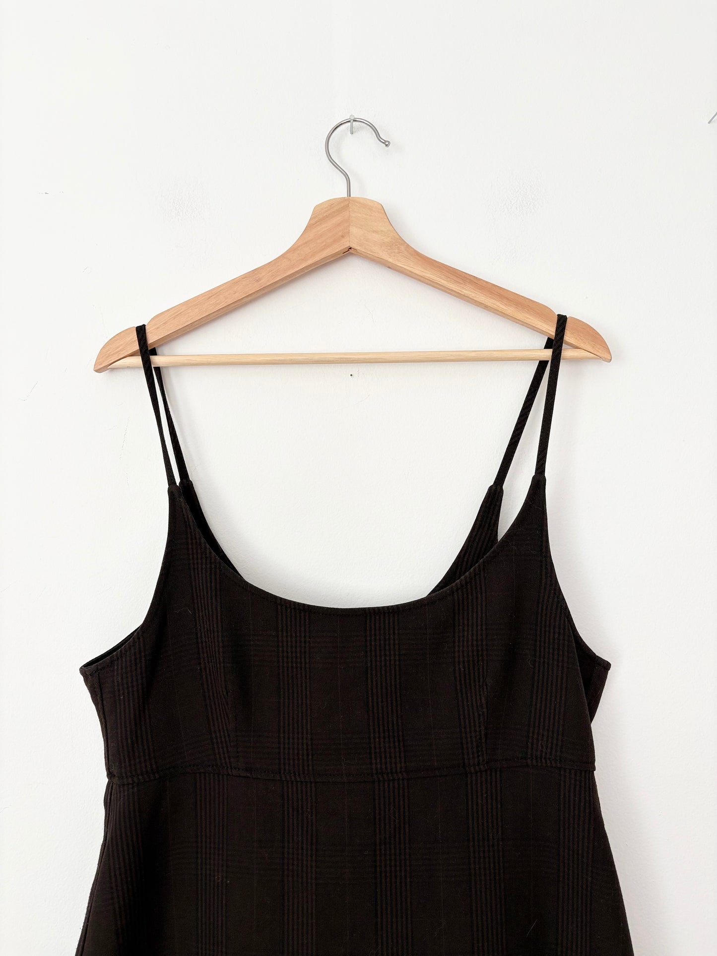 Ganni checked jersey dress M/L