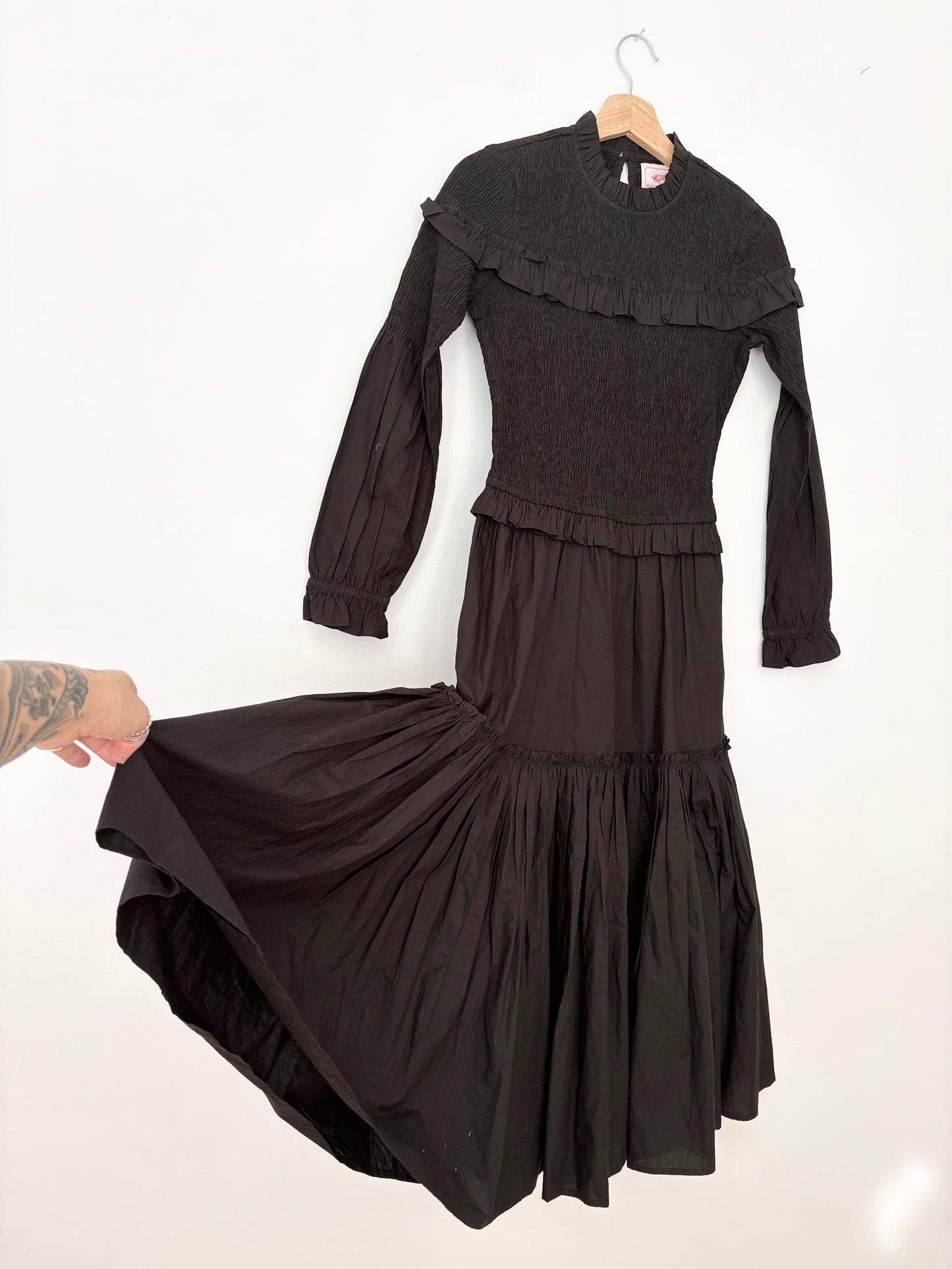 Banjanan Bertha smocked midi dress Small