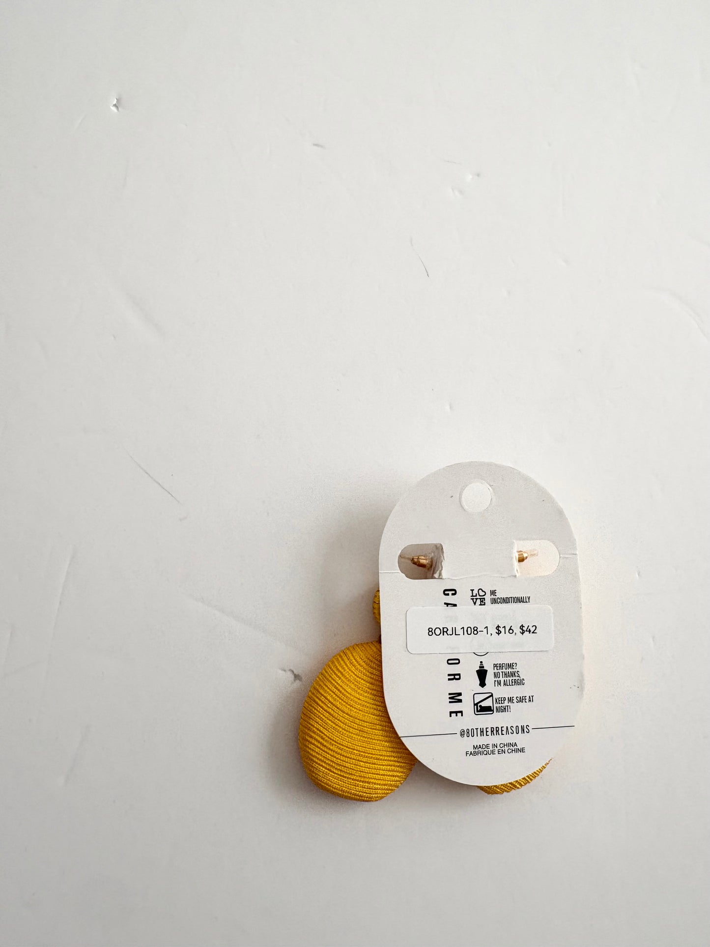 8 other reasons yellow pendant earrings