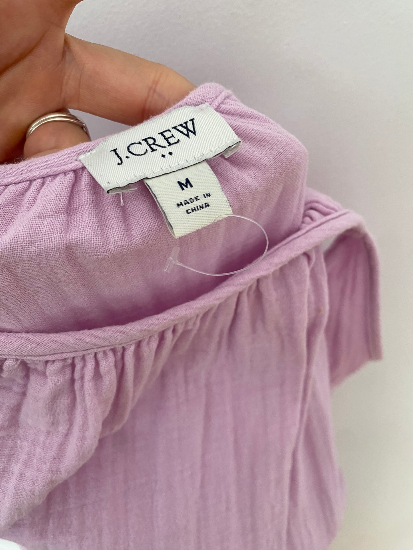 Robe longue en gaze à bretelles volantées J.crew Medium