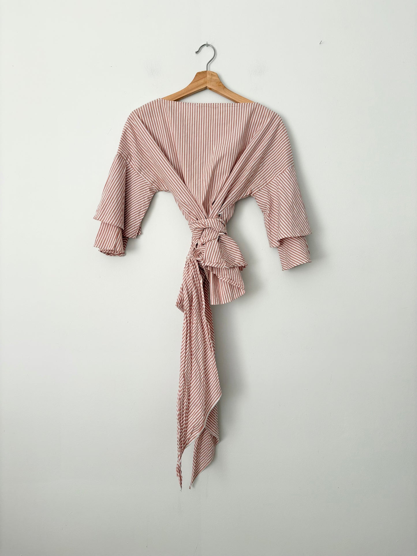 Wayf wrap stripe blouse S-L