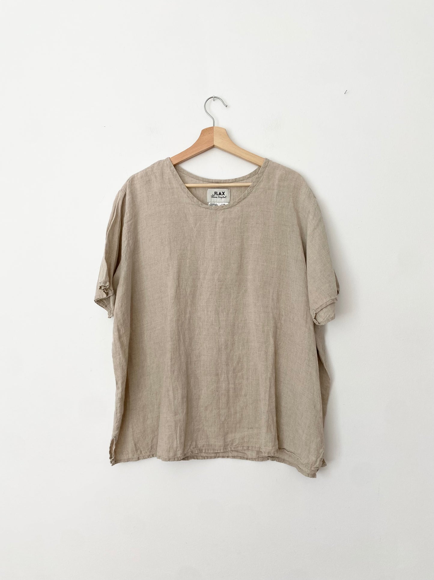FLAX linen boxy tee L/XL
