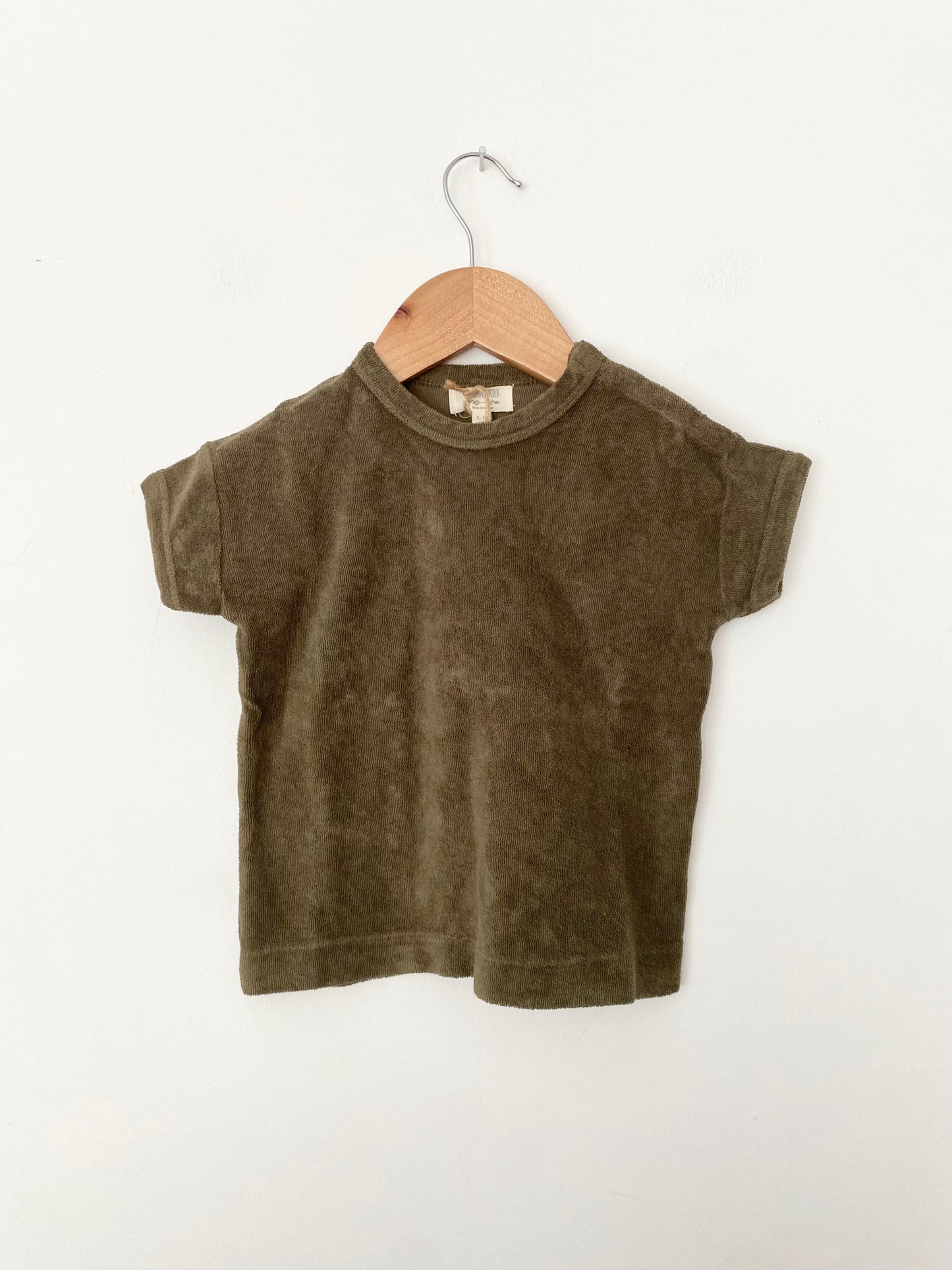 The simple folk terry boxy tee 9/12months