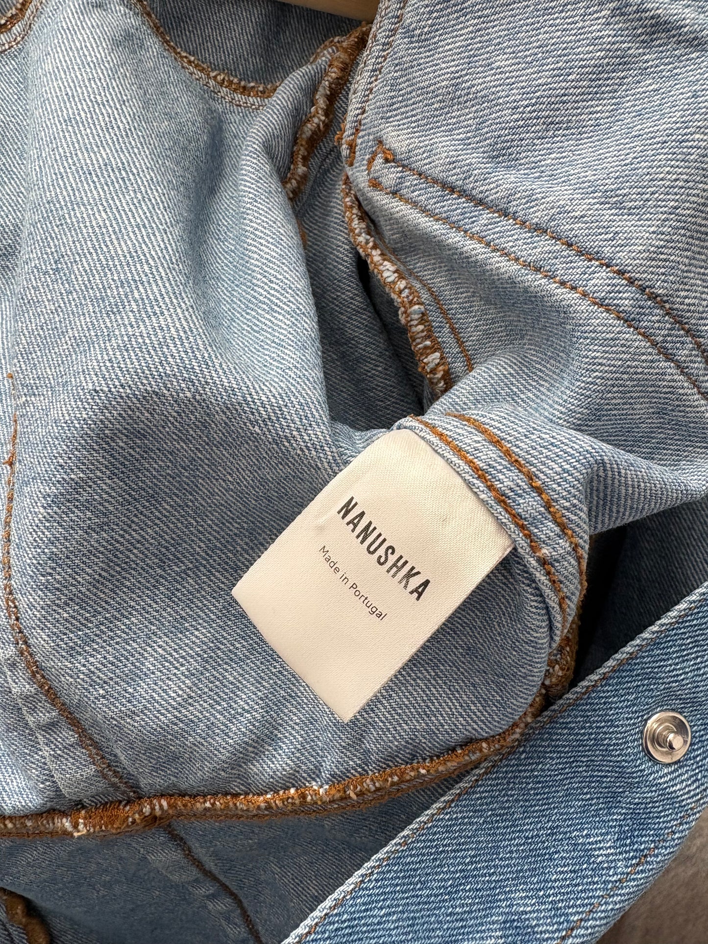 Robe patineuse en jean Nanushka Vilma, taille M